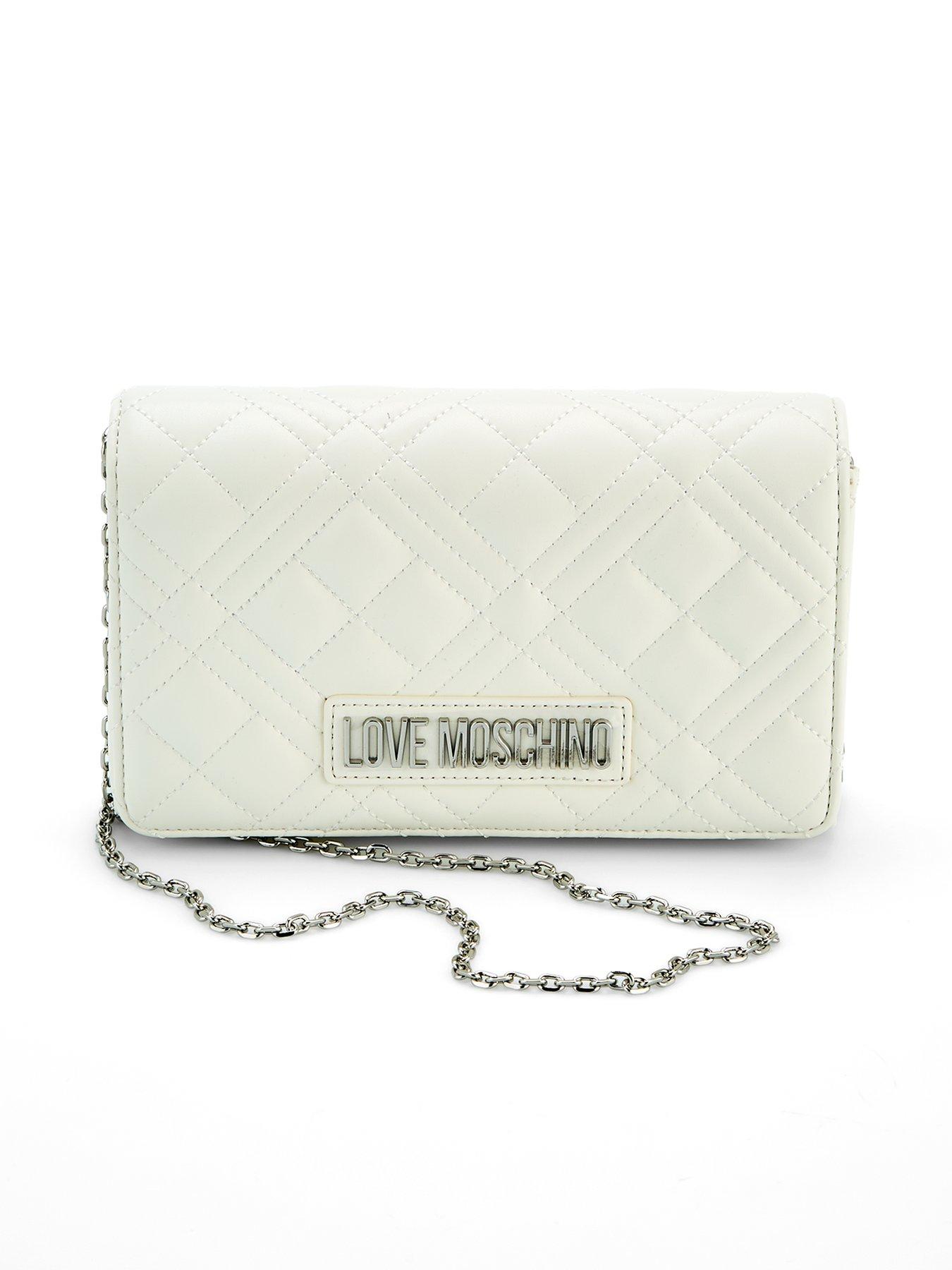LOVE MOSCHINO Quilted Small Bag - White