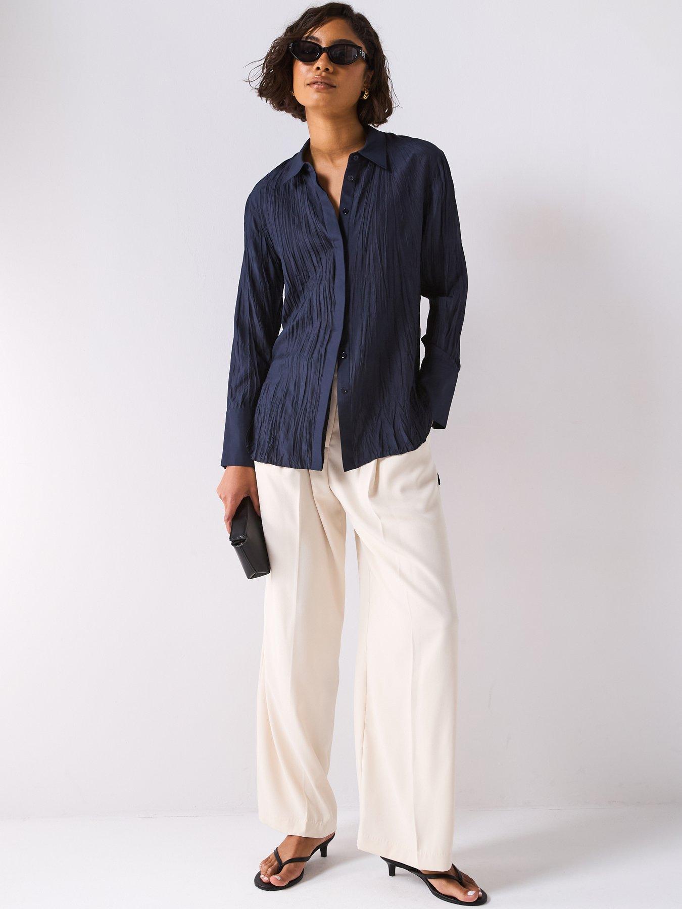 Image 3 of 6 of JOSEPH Bold Blouse - Navy