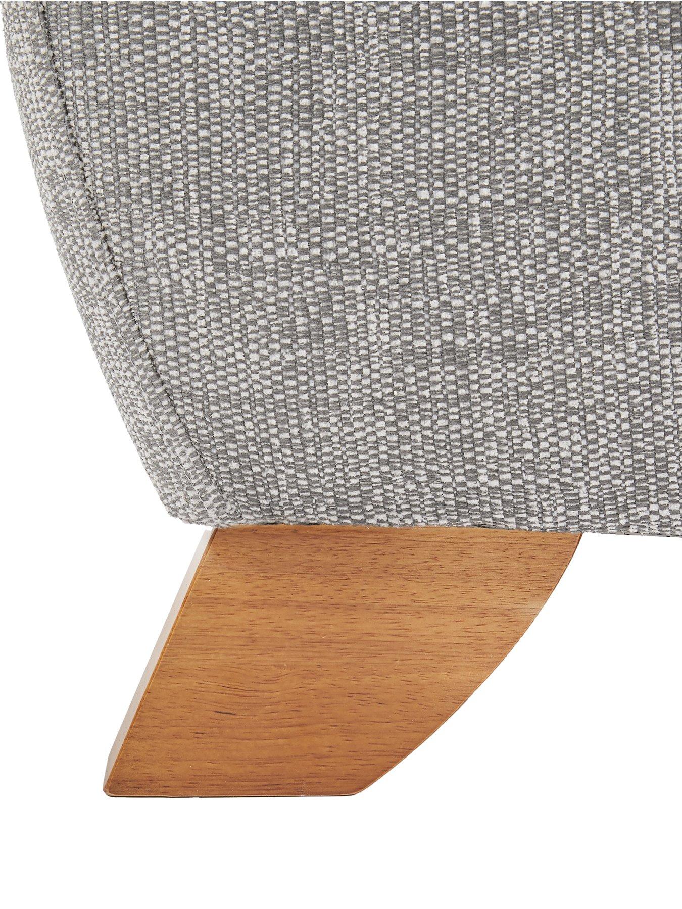 Image 4 of 7 of The Very Collection Prent Fabric&nbsp;3 Seater Sofa - Silver - Made to Order&nbsp;in the UK