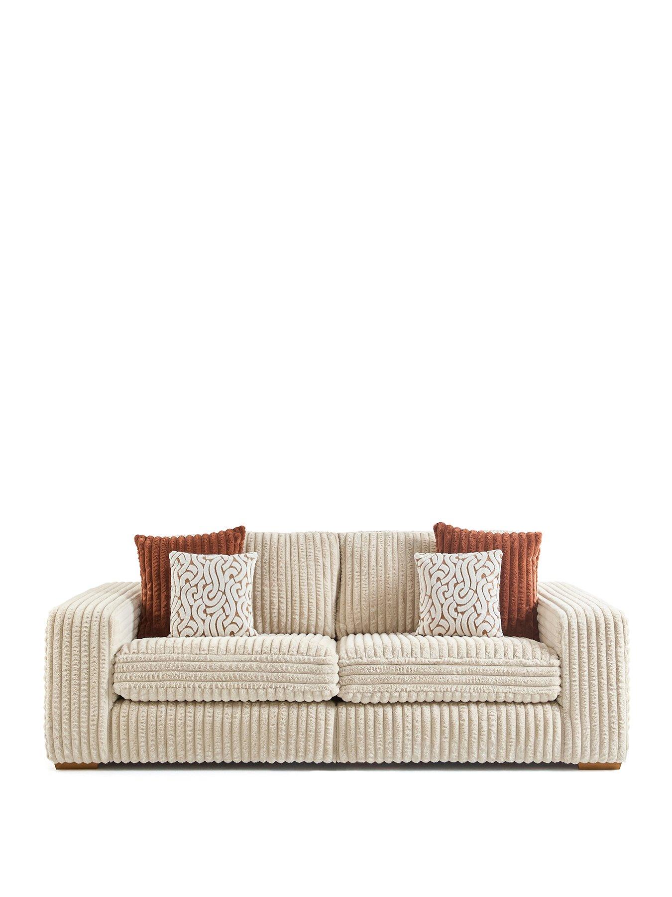 Image 2 of 7 of The Very Collection Cosy Faux Fur&nbsp;3 Seater Sofa&nbsp;- Made to order in the UK