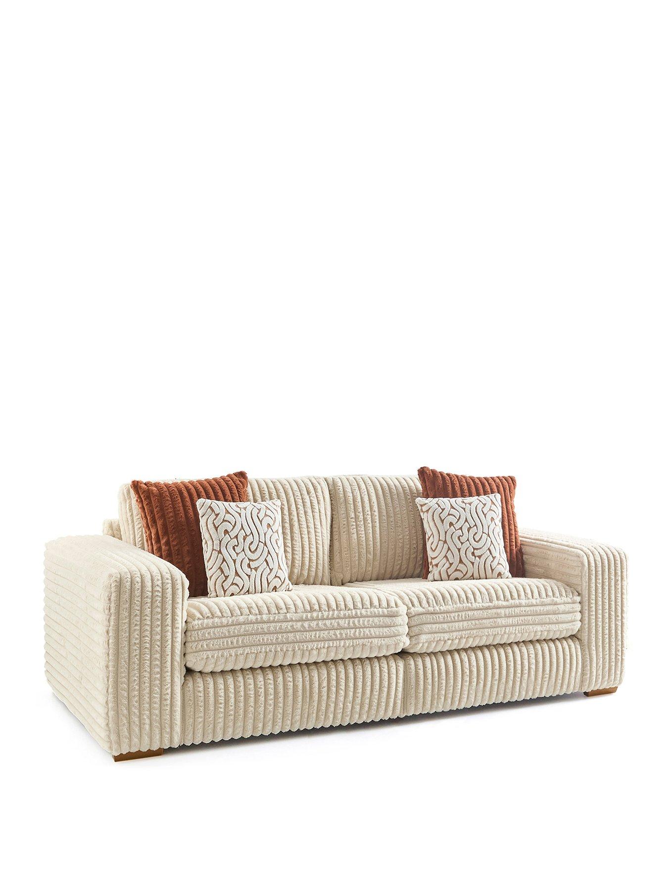 Image 3 of 7 of The Very Collection Cosy Faux Fur&nbsp;3 Seater Sofa&nbsp;- Made to order in the UK