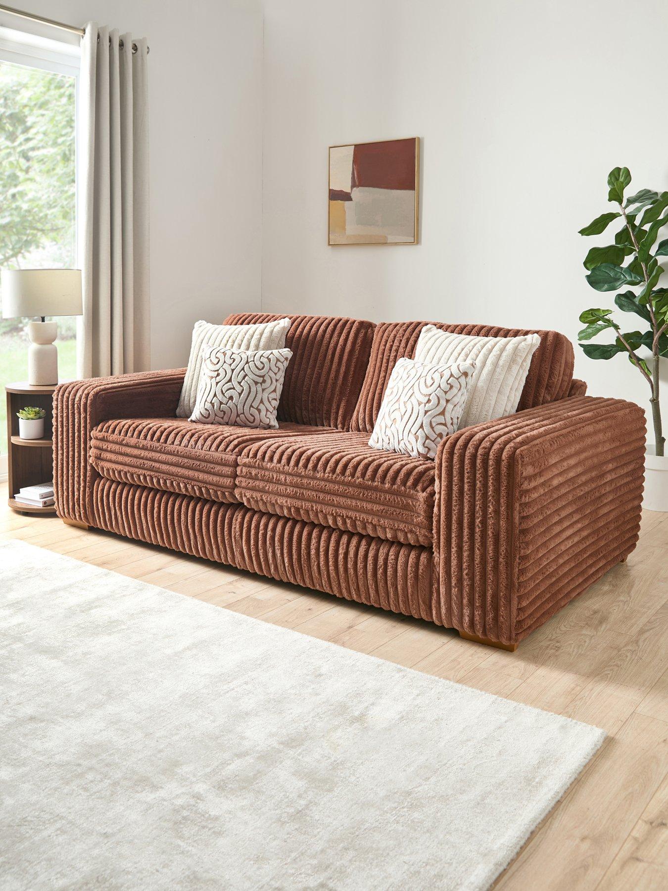 undefined Cosy Cord 2 Seater Sofa - Made to order in the UK