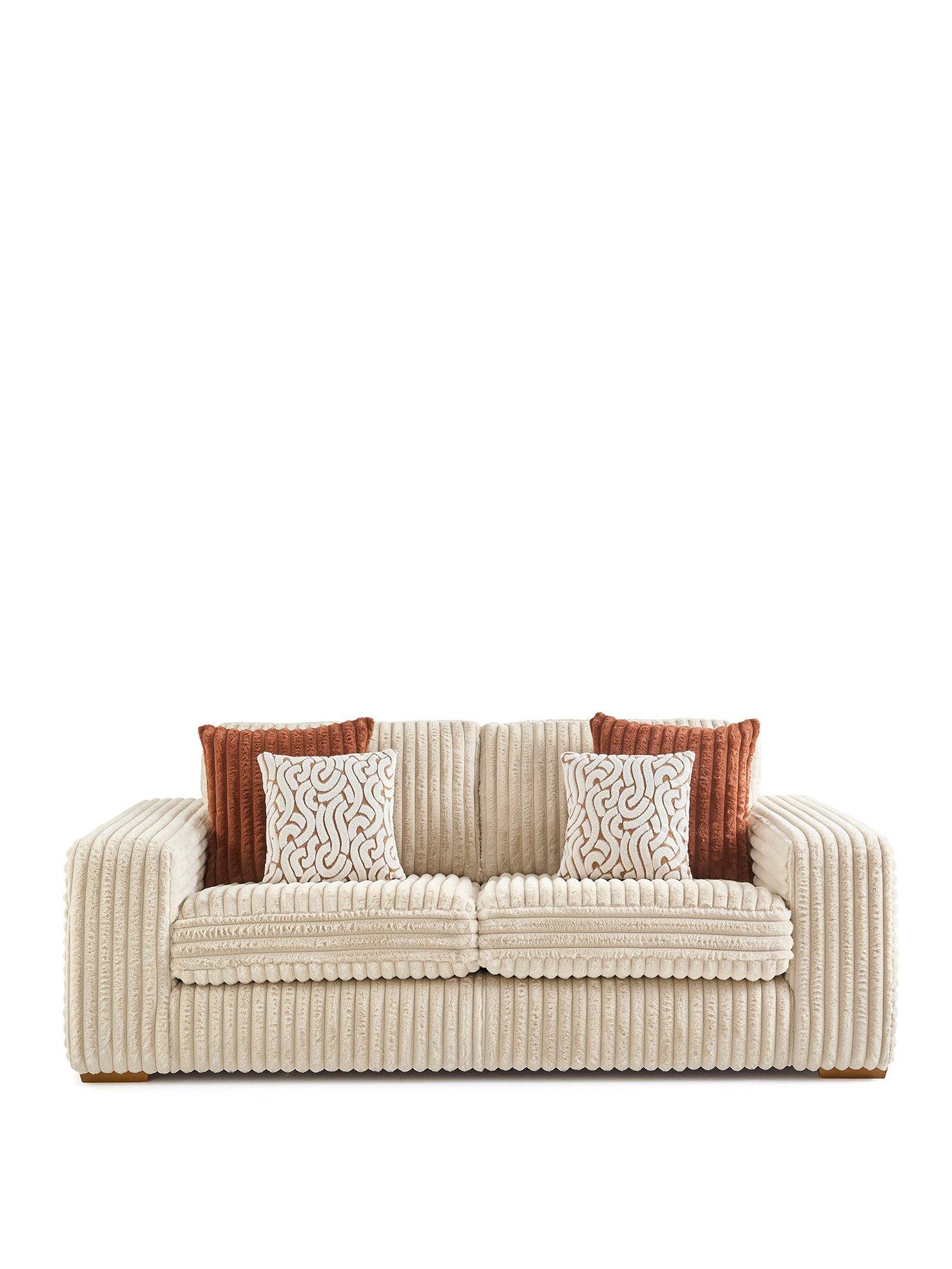 Image 2 of 7 of Very Home Cosy Cord&nbsp;2 Seater Sofa&nbsp;- Made to order in the UK