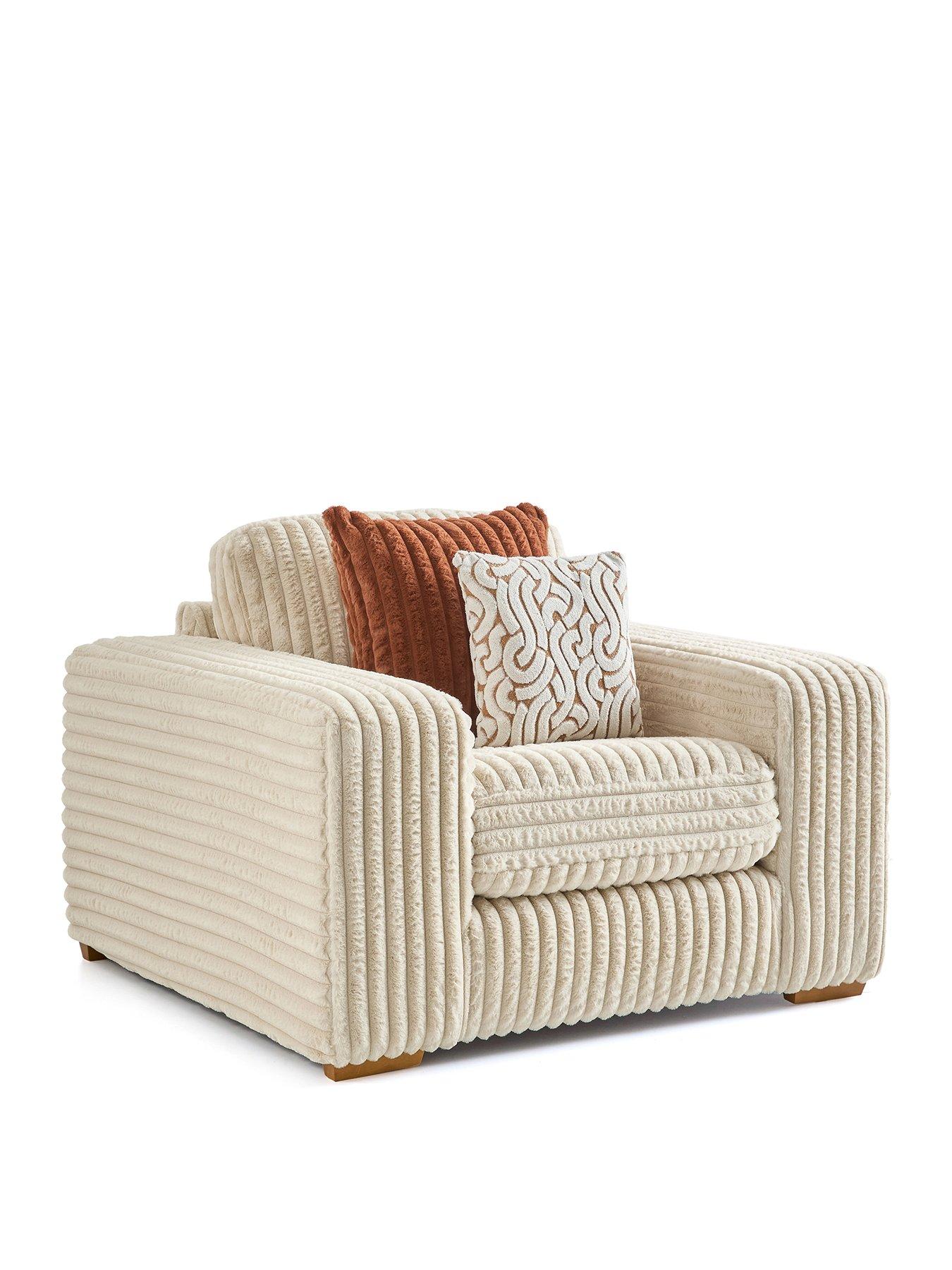  image of very-home-cosy-cordnbspfabric-armchair