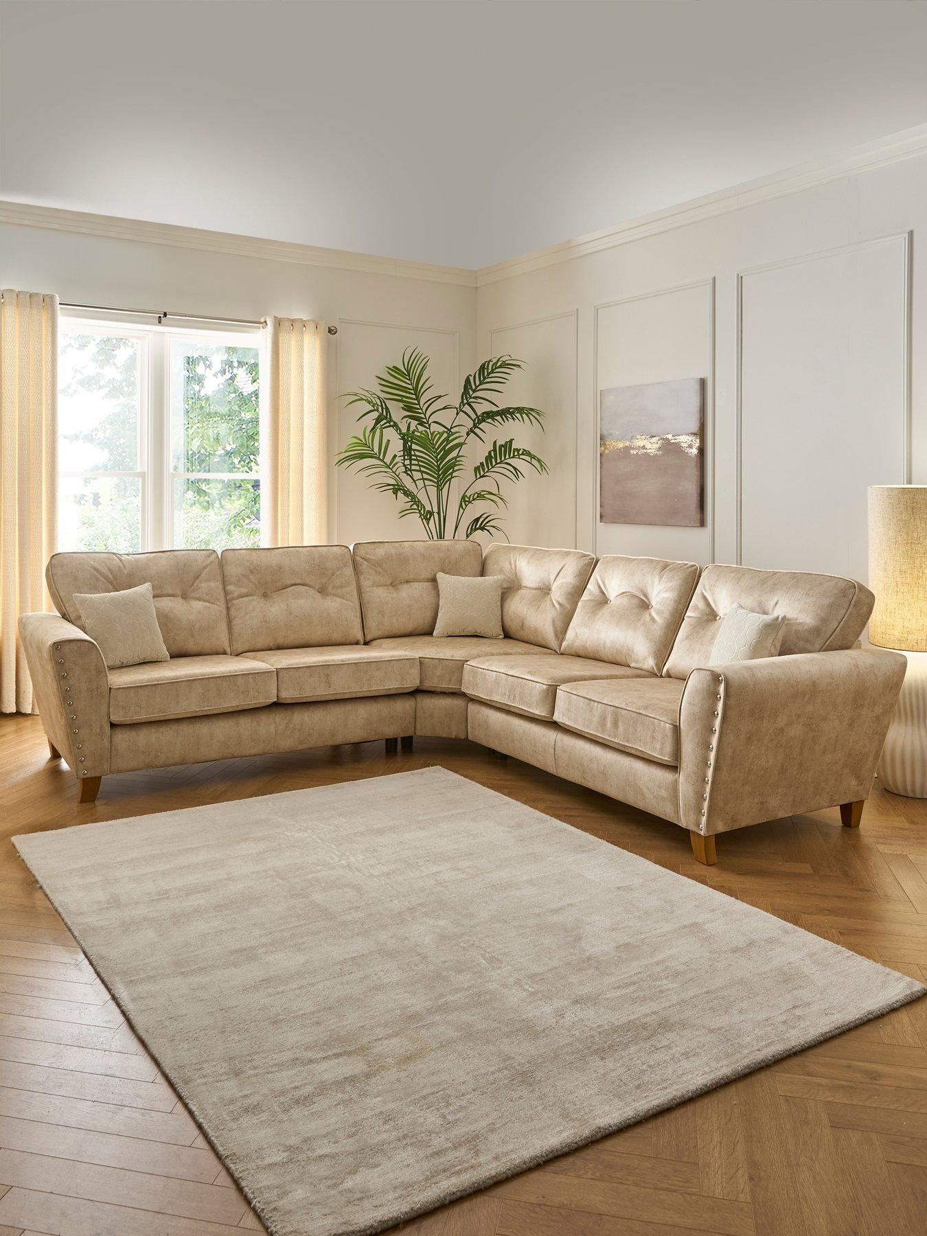 undefined Amaya Fabric Corner Group Sofa - Made to order in the UK