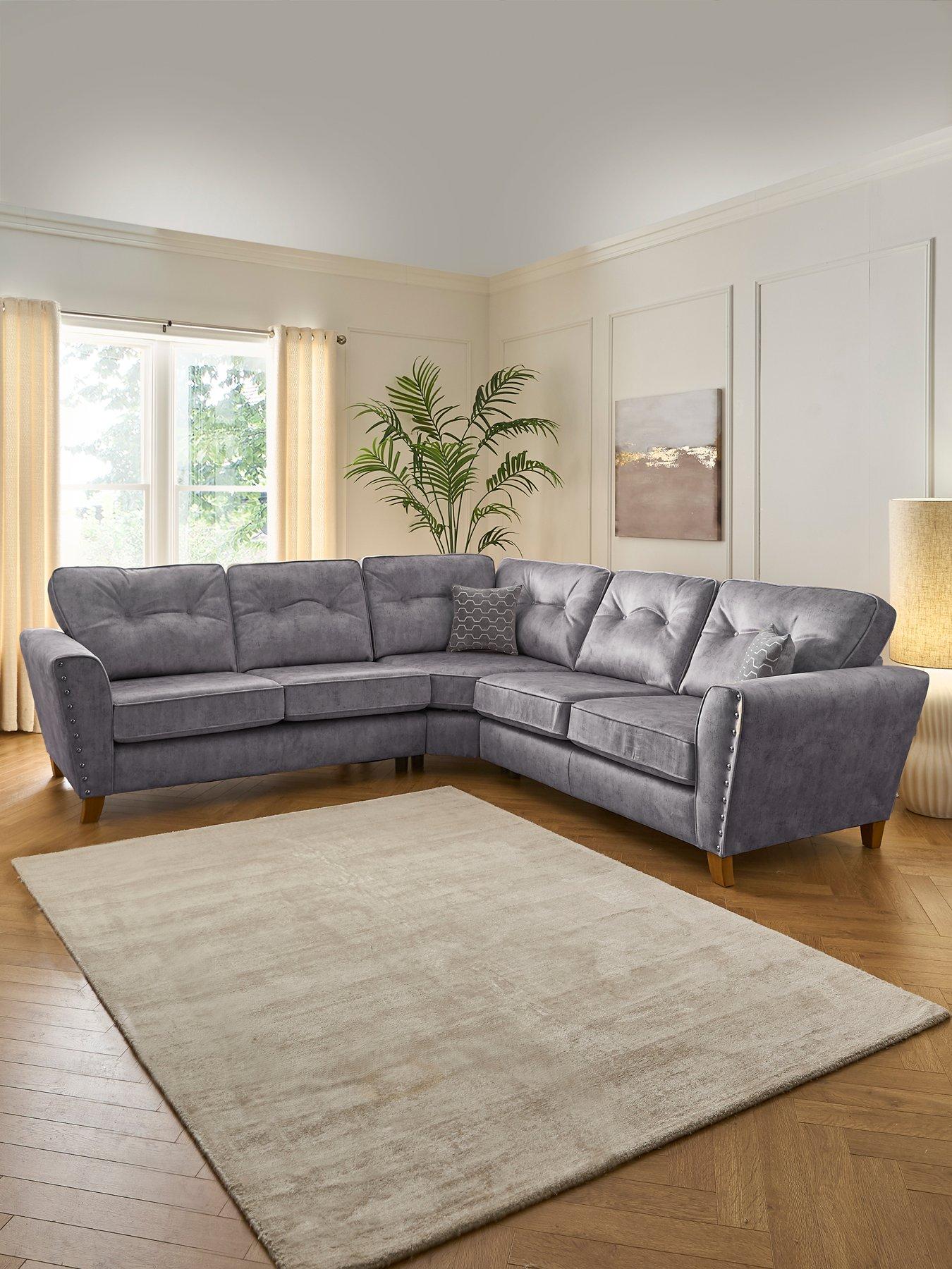 undefined Amaya Fabric Corner Group Sofa - Made to order in the UK