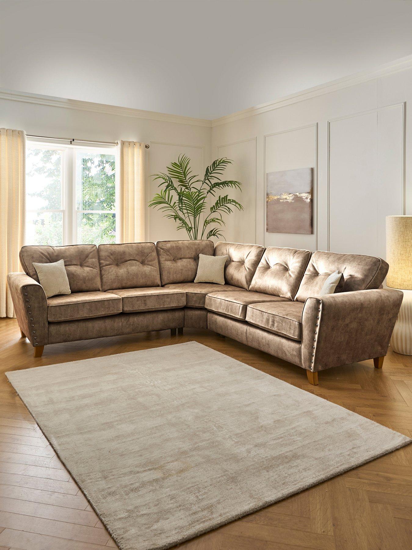 undefined Amaya Fabric Corner Group Sofa - Made to order in the UK