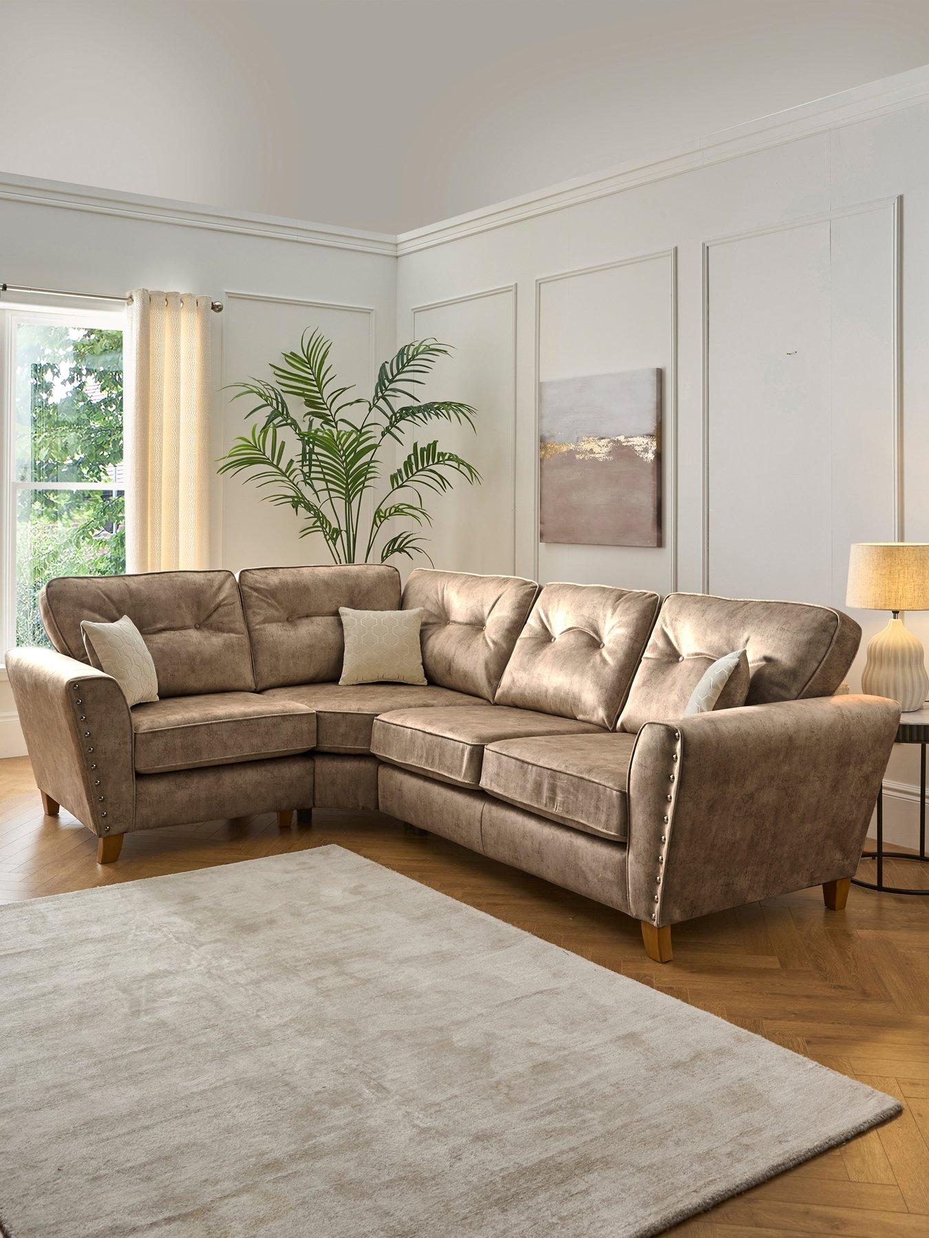The Very Collection Amaya Left Hand Double Arm Corner Group - Made to order in the UK