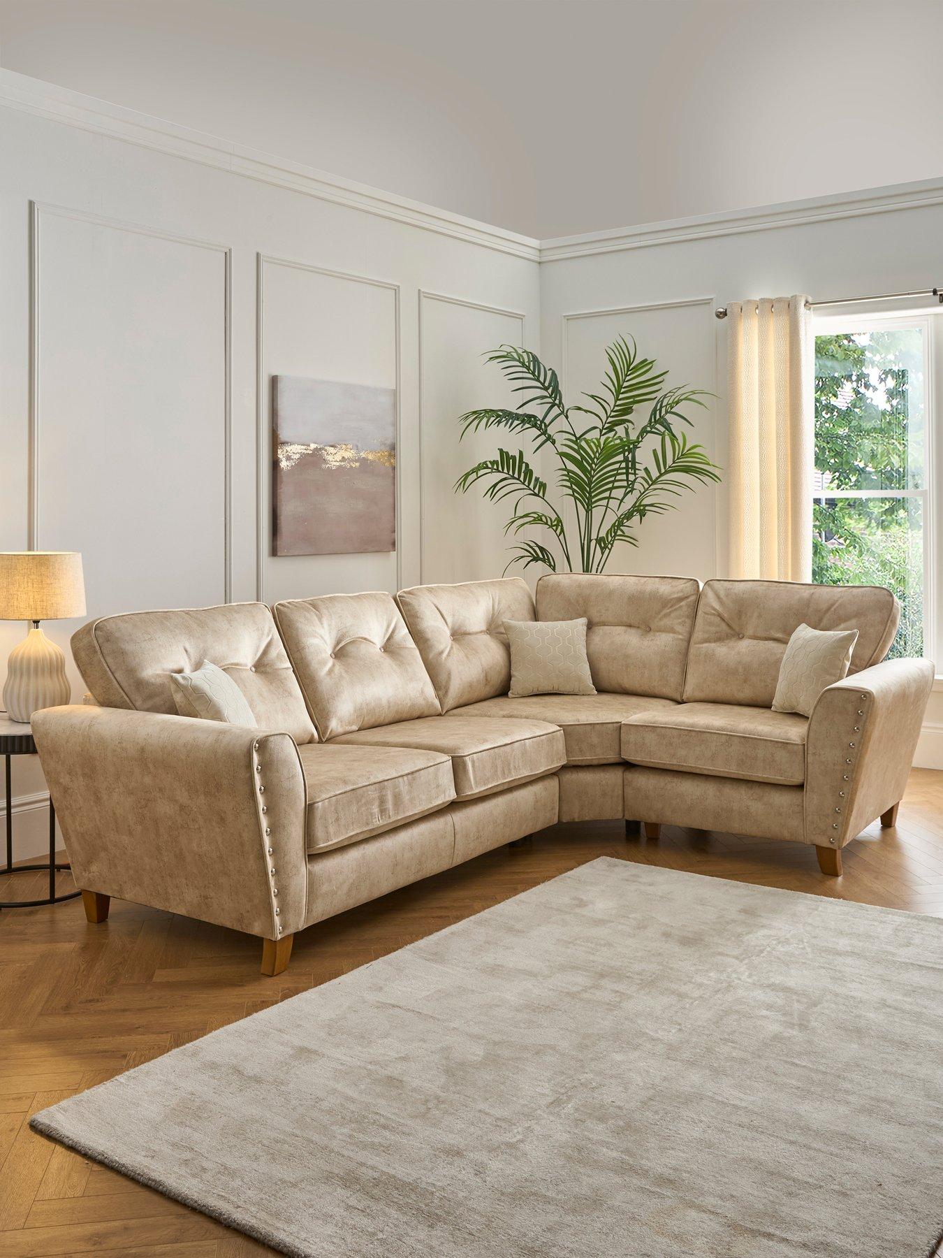 The Very Collection Amaya Right Hand Double Arm Corner Group - Made to order in the UK