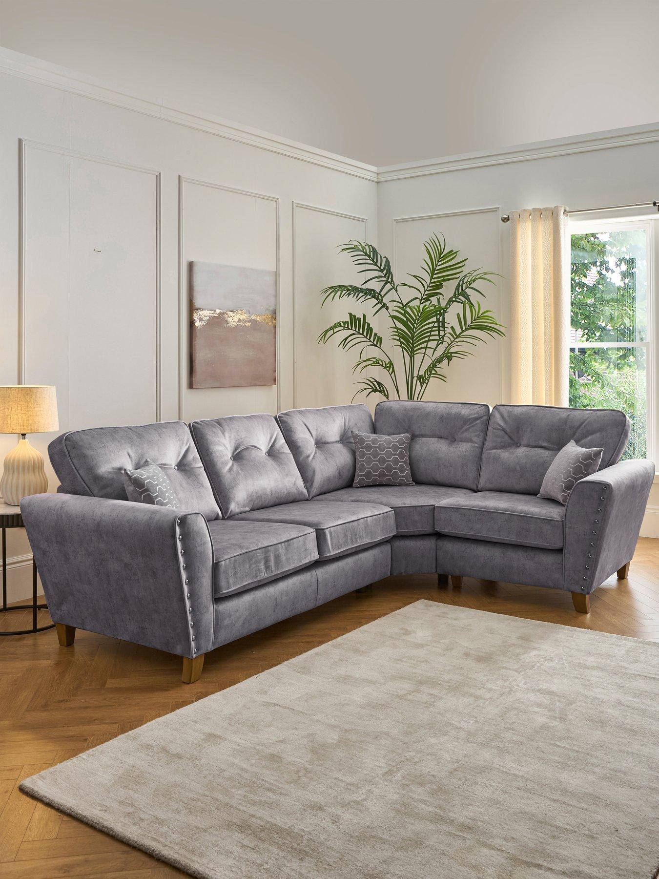 undefined Amaya Right Hand Double Arm Corner Group - Made to order in the UK