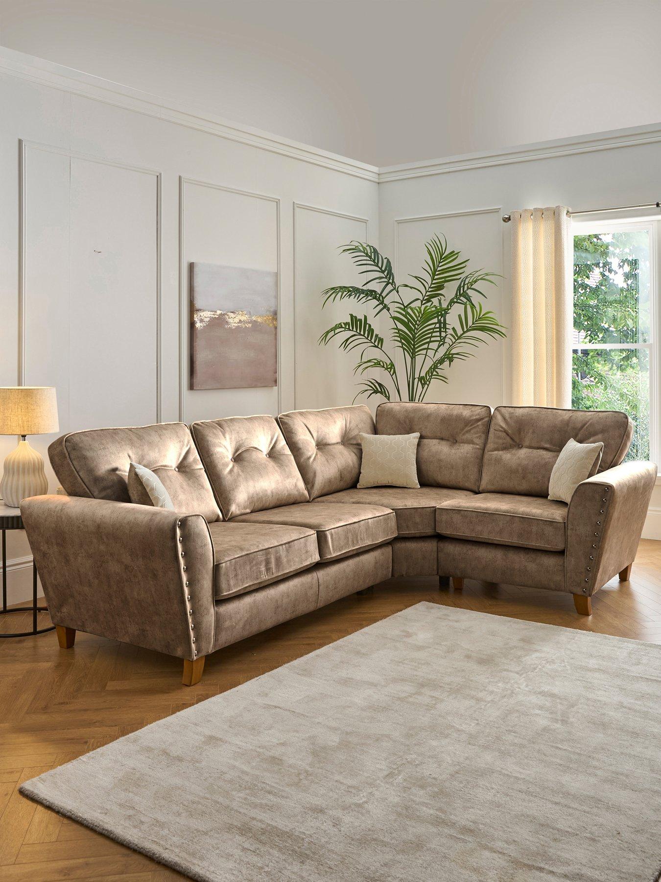 undefined Amaya Right Hand Double Arm Corner Group - Made to order in the UK