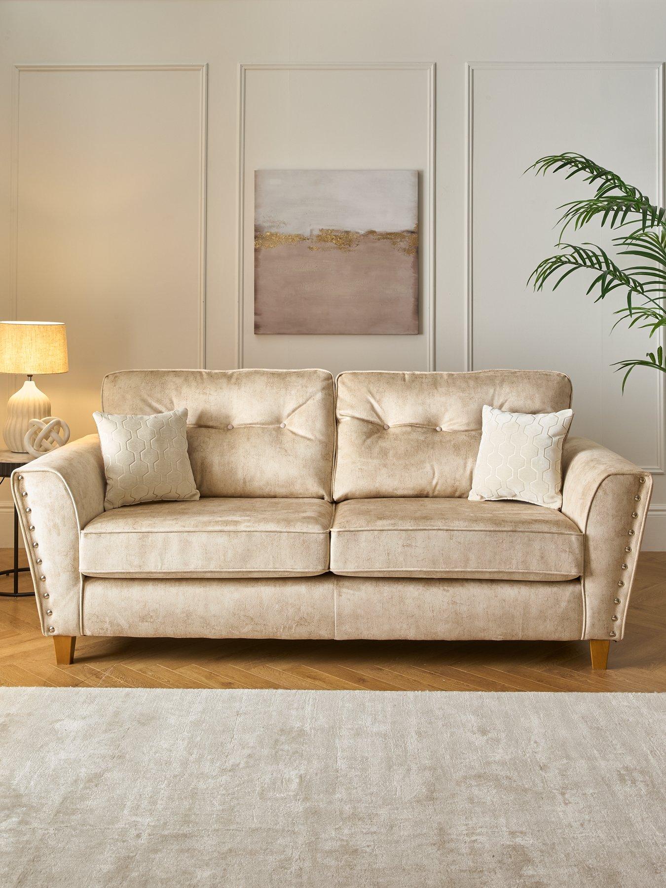 undefined Amaya Fabric 3 Seater Sofa - Made to order in the UK