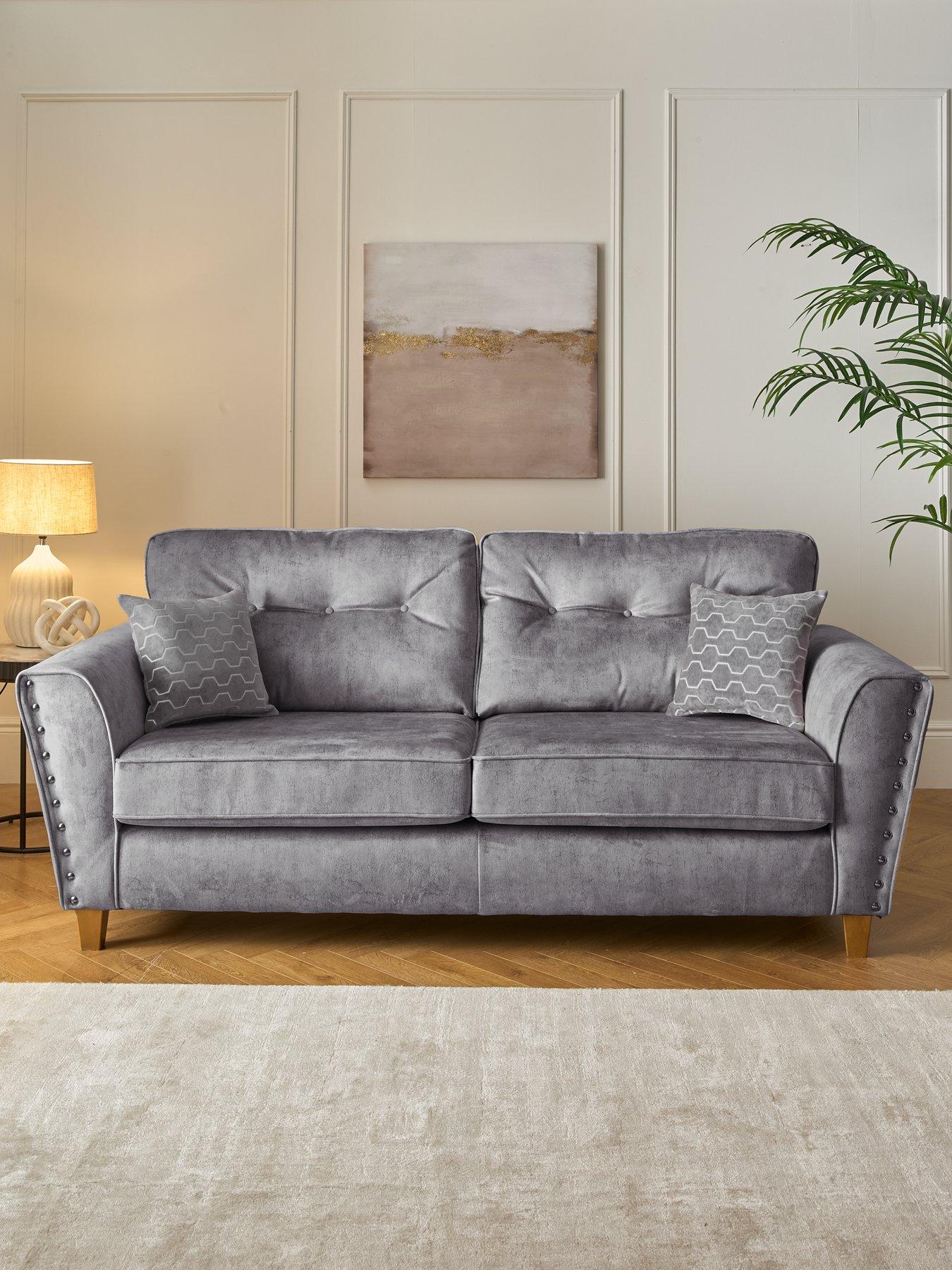 undefined Amaya Fabric 3 Seater Sofa - Made to order in the UK