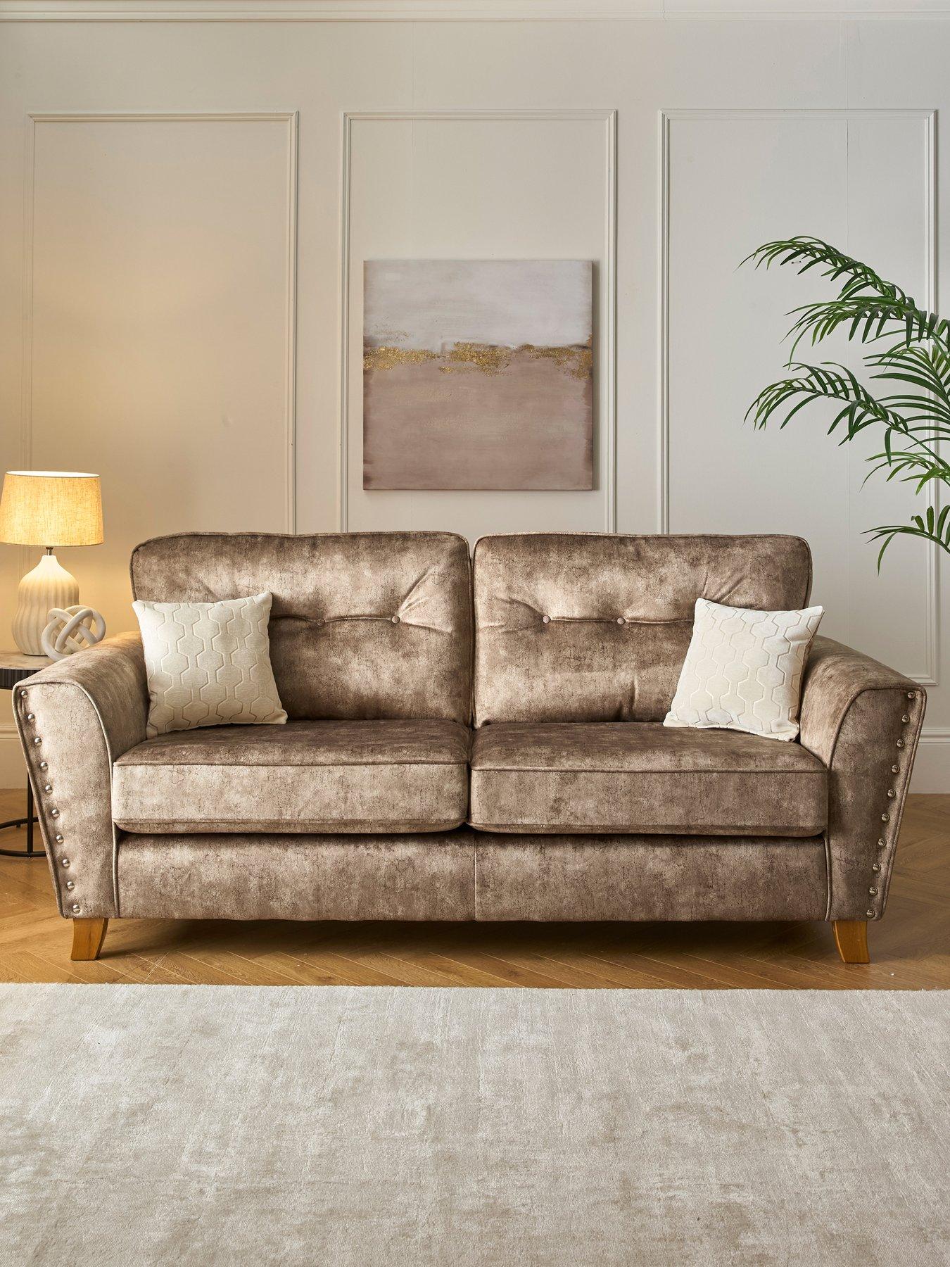 The Very Collection Amaya Fabric 3 Seater Sofa - Made to order in the UK