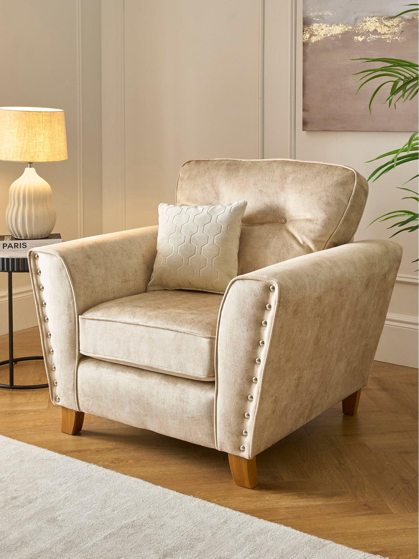 The Very Collection Amaya Fabric Armchair - Made to order in the UK