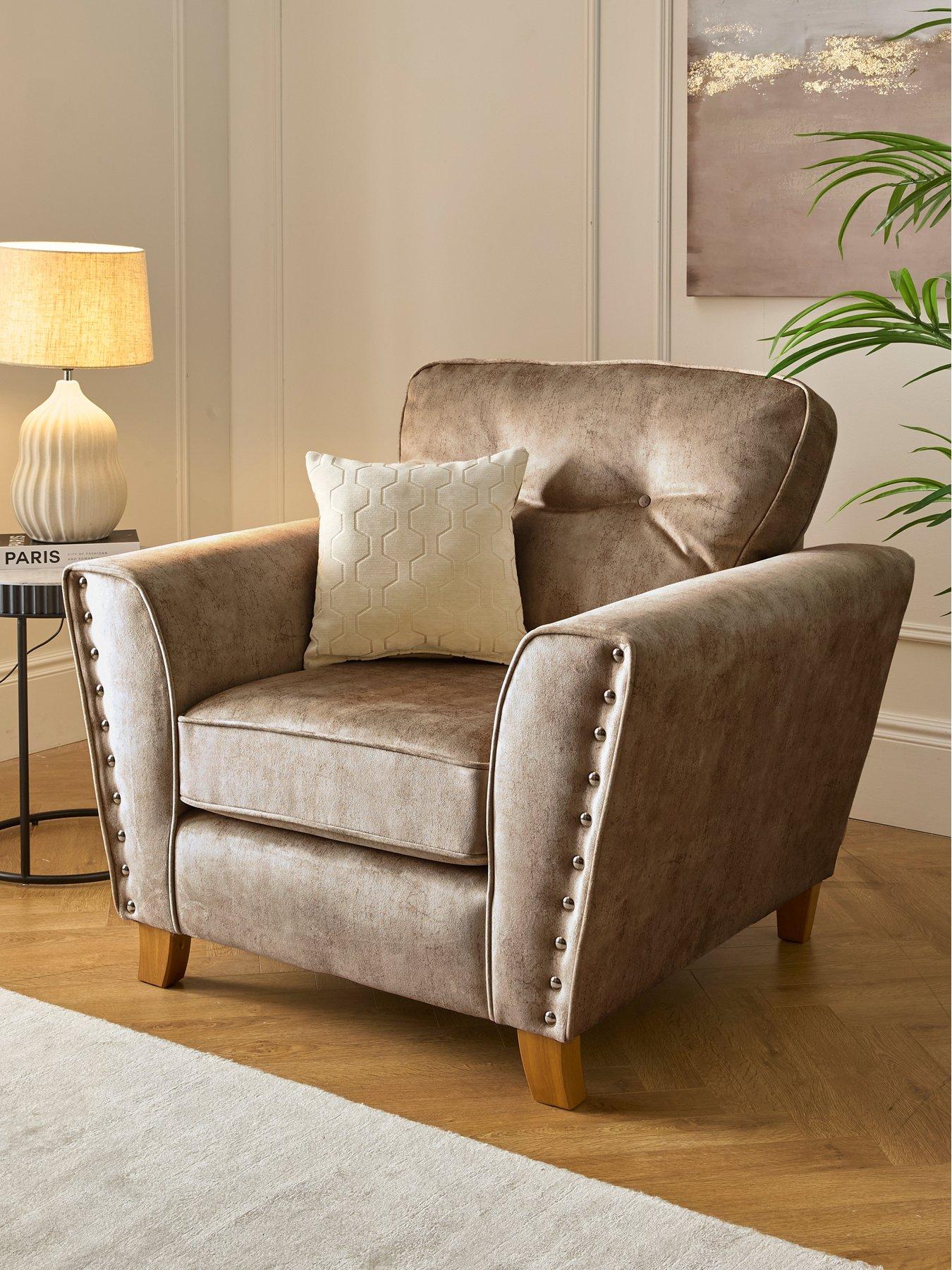 The Very Collection Amaya Fabric Armchair - Made to order in the UK