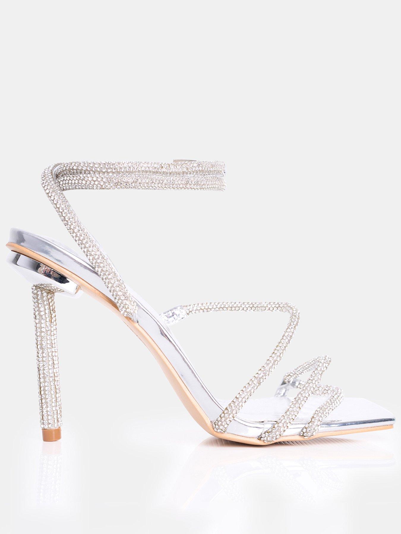 undefined Clueless Embellished Heel - Silver