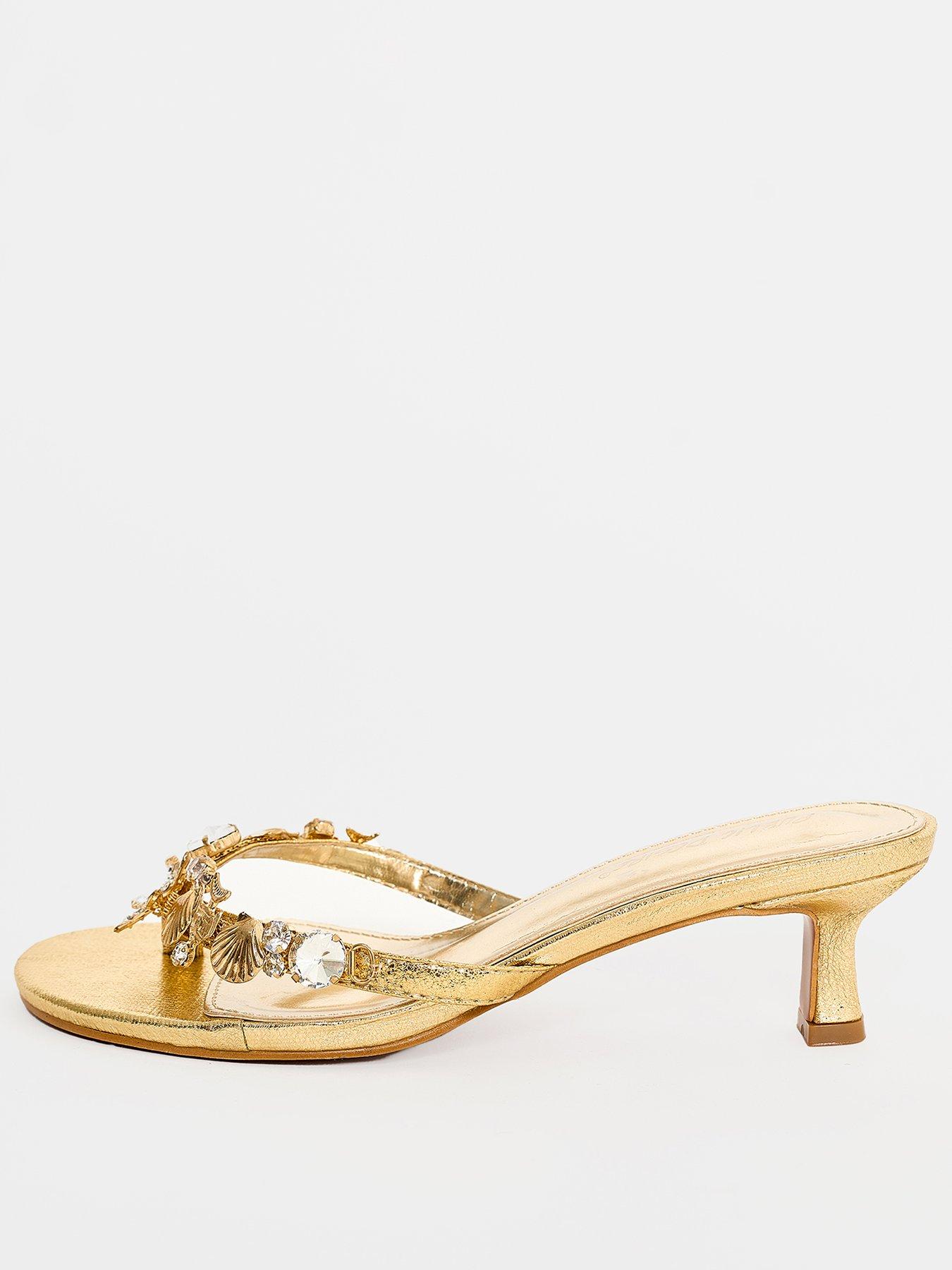 undefined Elowen Shell Toe Thong Sandals - Gold