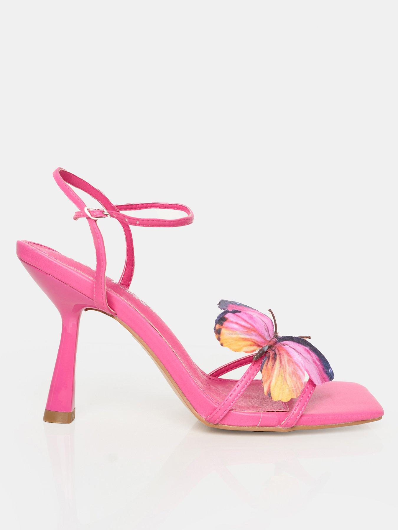 undefined Coloussus Butterfly Detail Heel - Pink