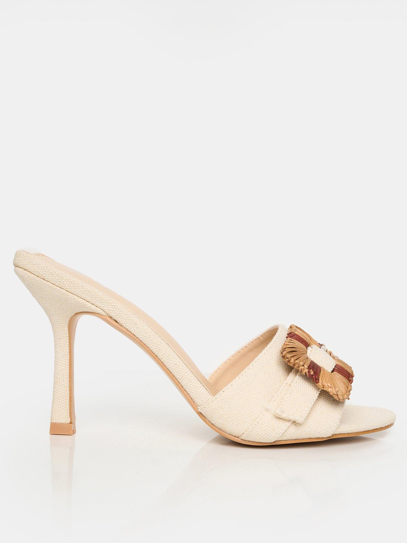 undefined Andria Natural Mules - Cream