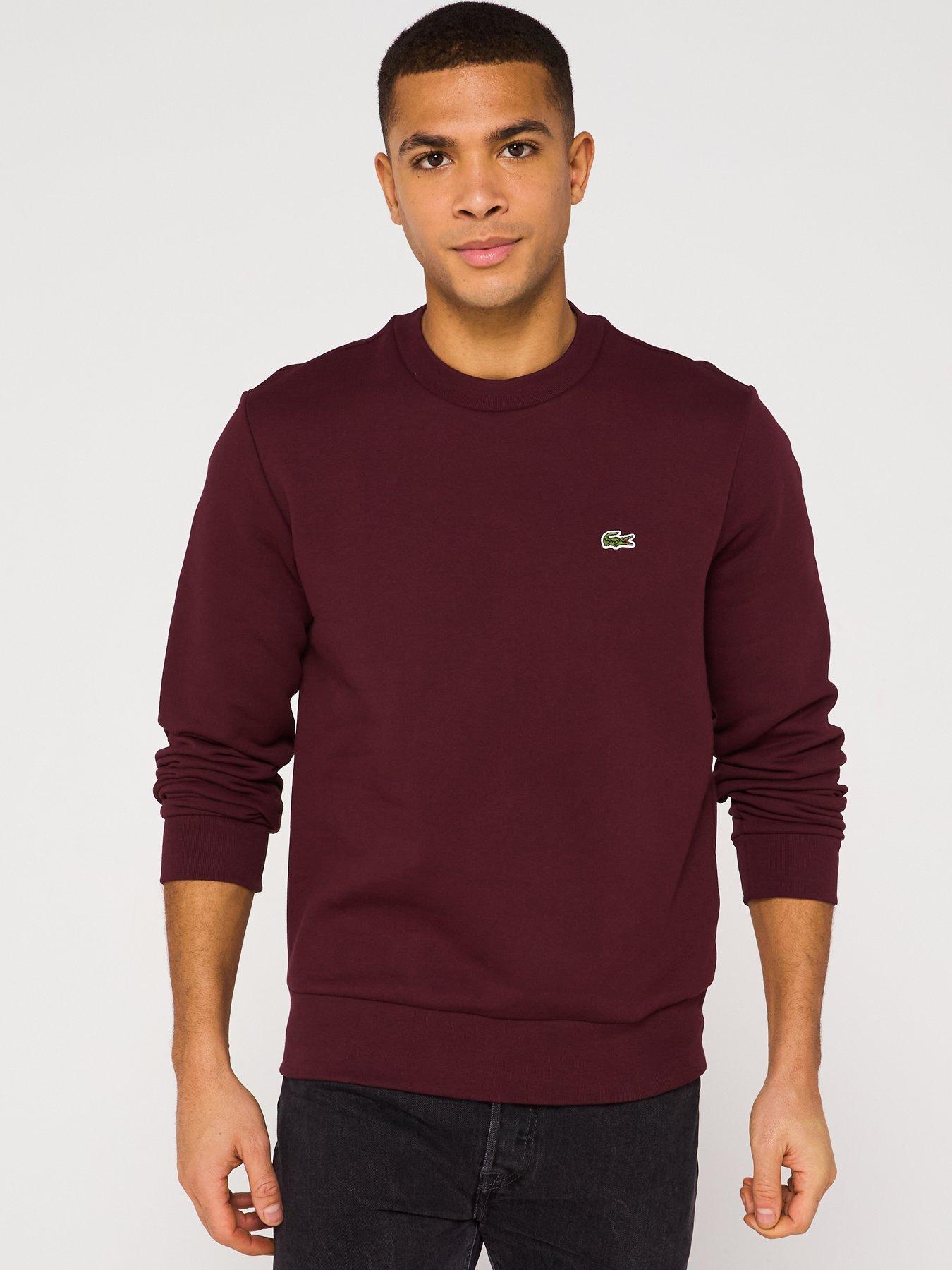  image of lacoste-crew-neck-sweatshirt-red
