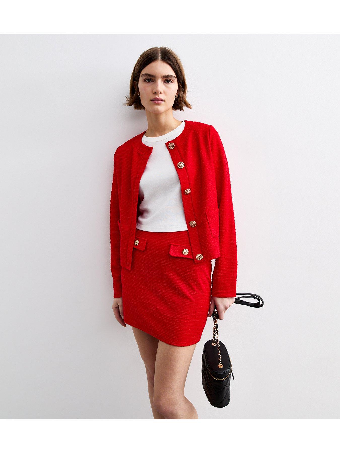 Boucle Skirt New Look Mini Skirt New Look Boucle Wrap Mini Skirt