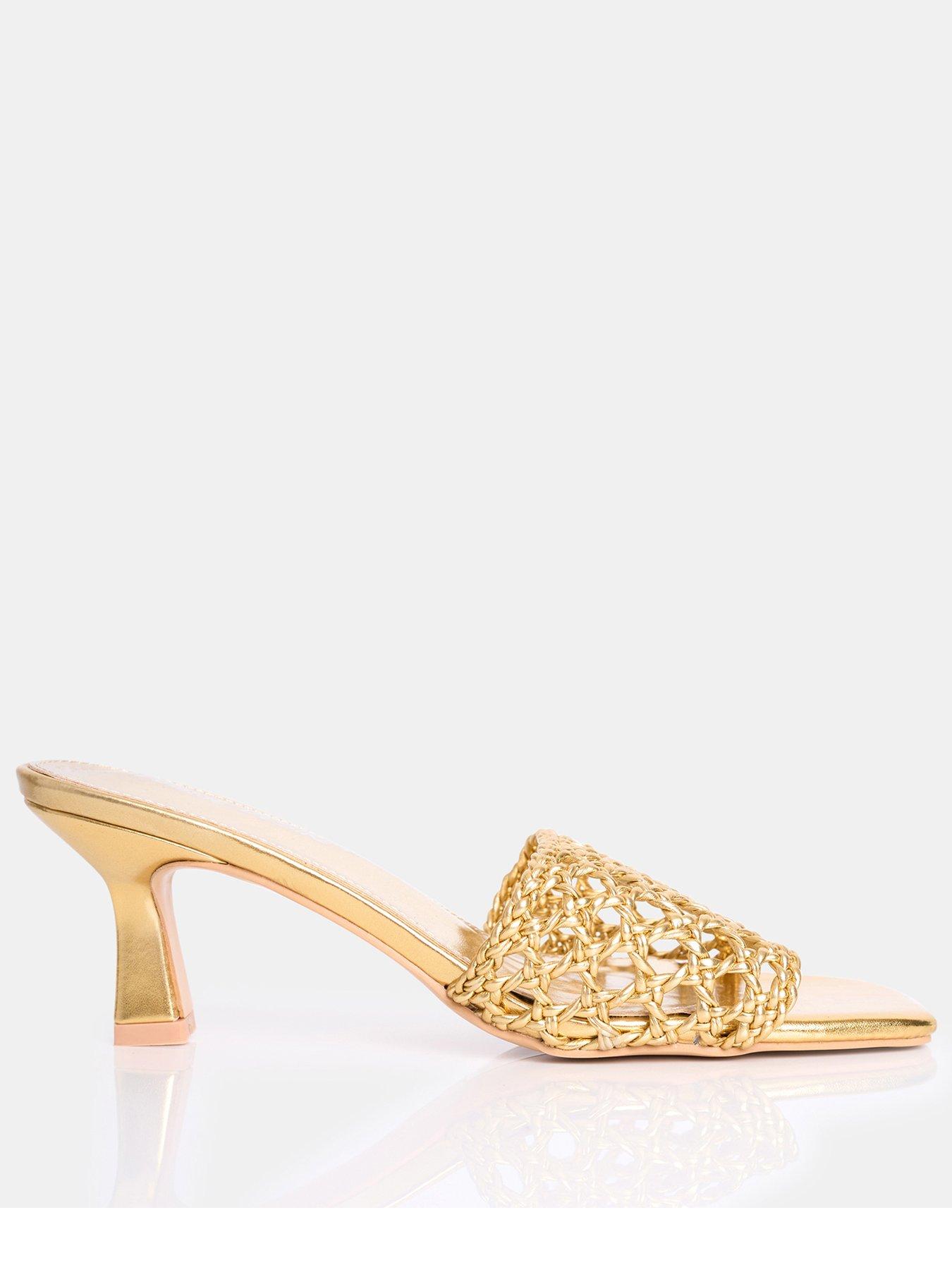 undefined Wide Fit Maribelle Sandals - Gold