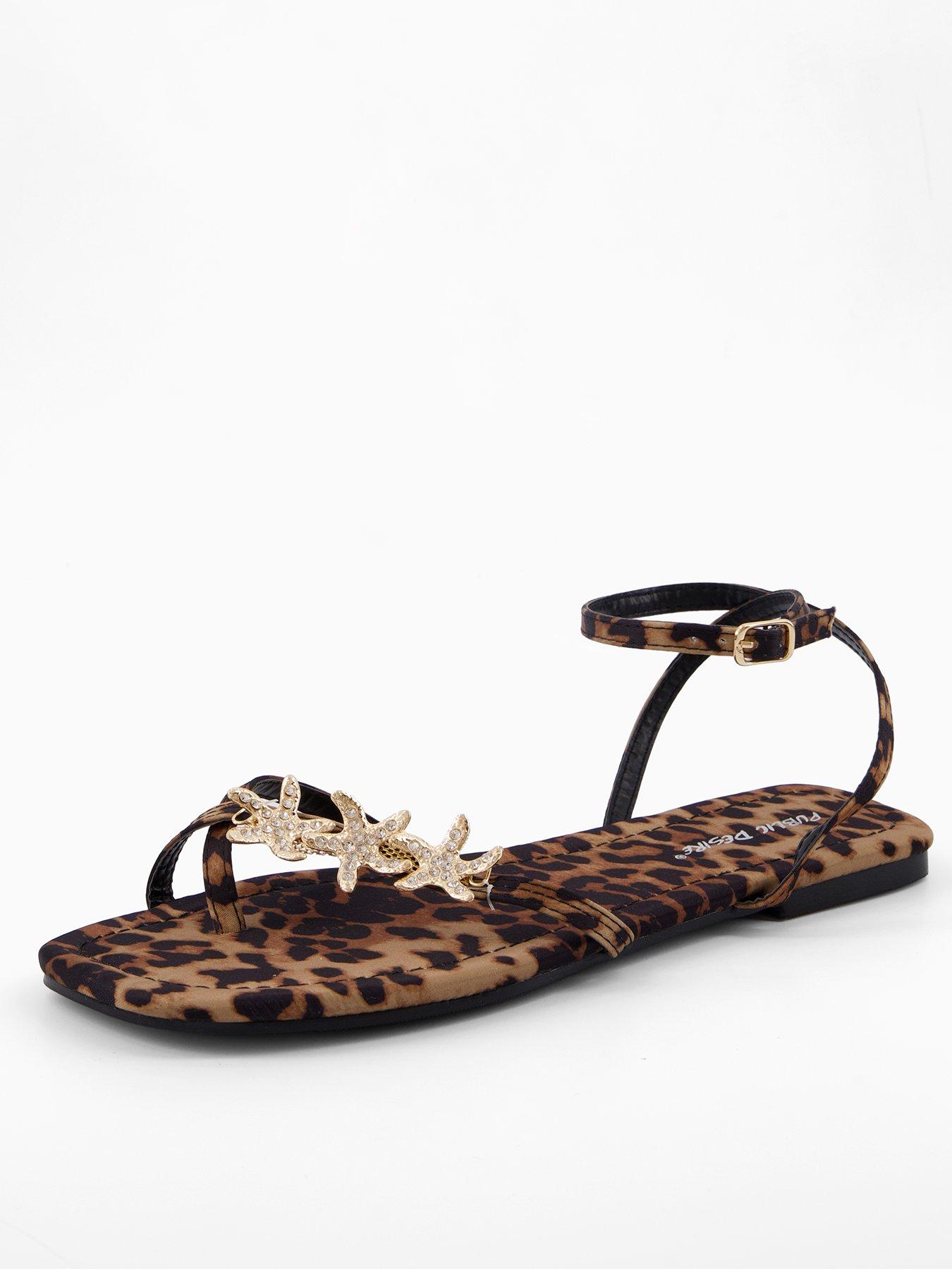 undefined Lyrical Starfish Flat Sandal - Leopard