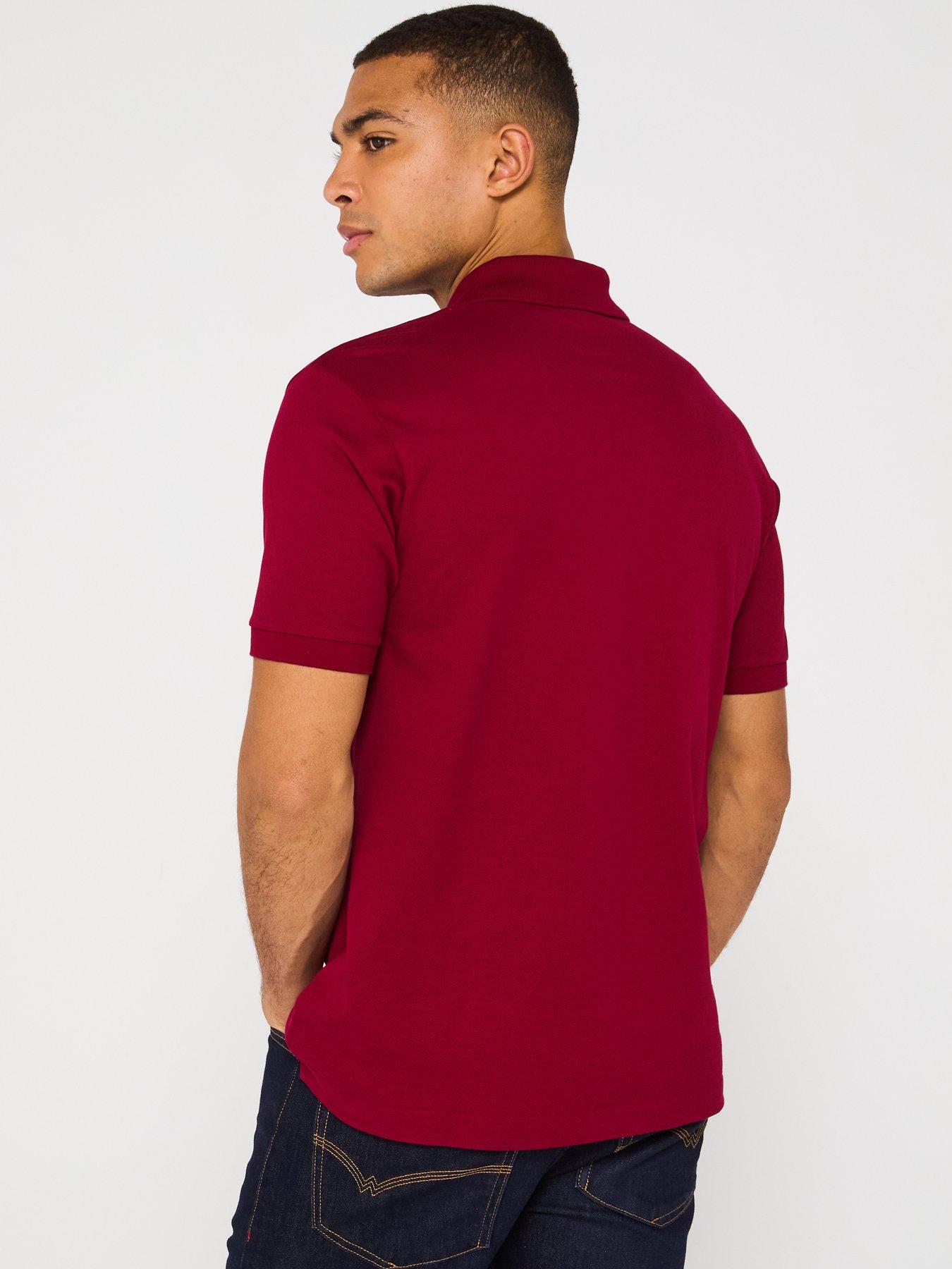  image of lacoste-l1212-classic-fit-piqueacute-polo-shirt-red