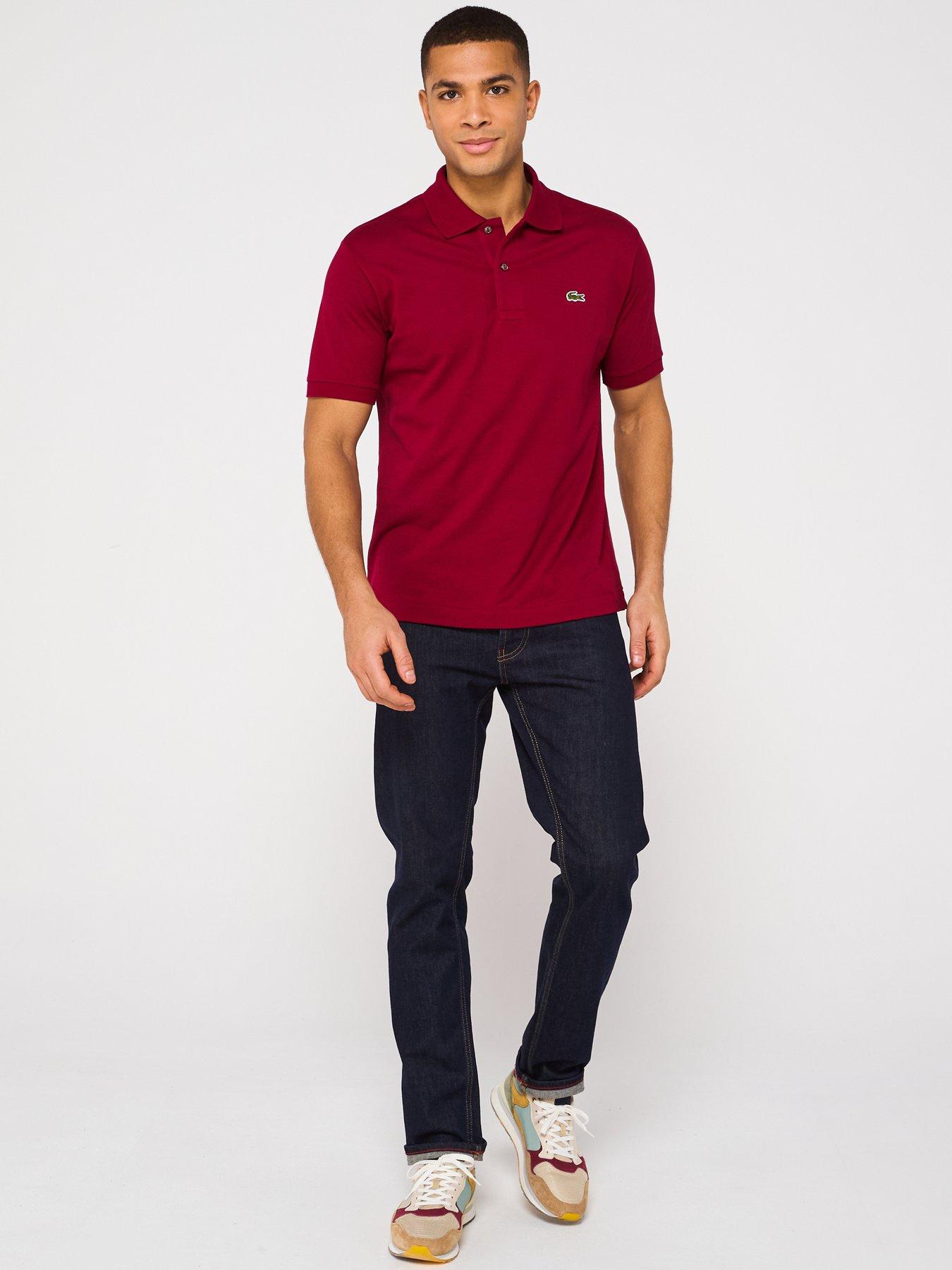  image of lacoste-l1212-classic-fit-piqueacute-polo-shirt-red