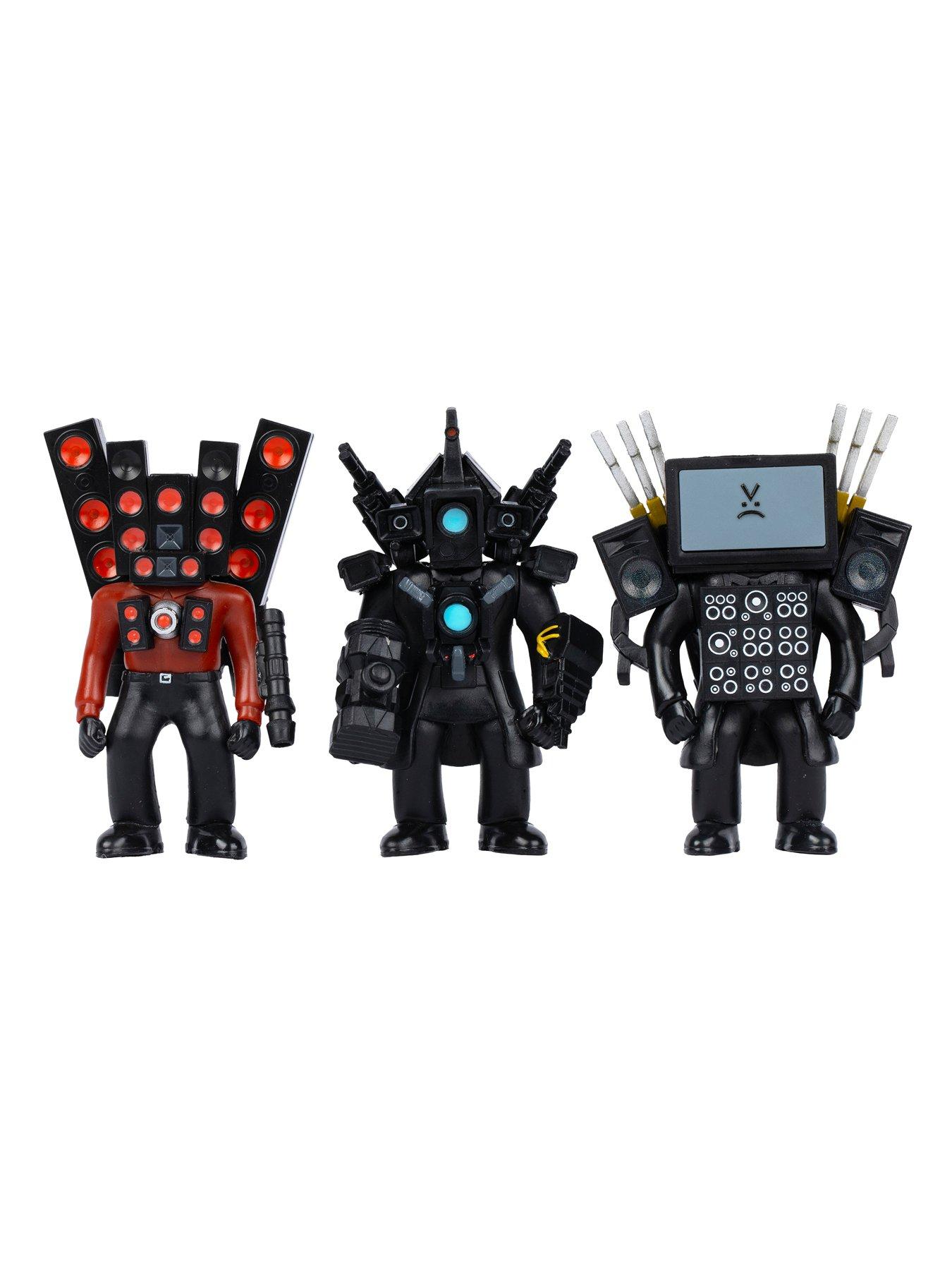 Skibidi Toilet Titan - Confezione 3 Mini Figure Da Collezione (Licenza Ufficiale) - Personaggi Epici YouTube