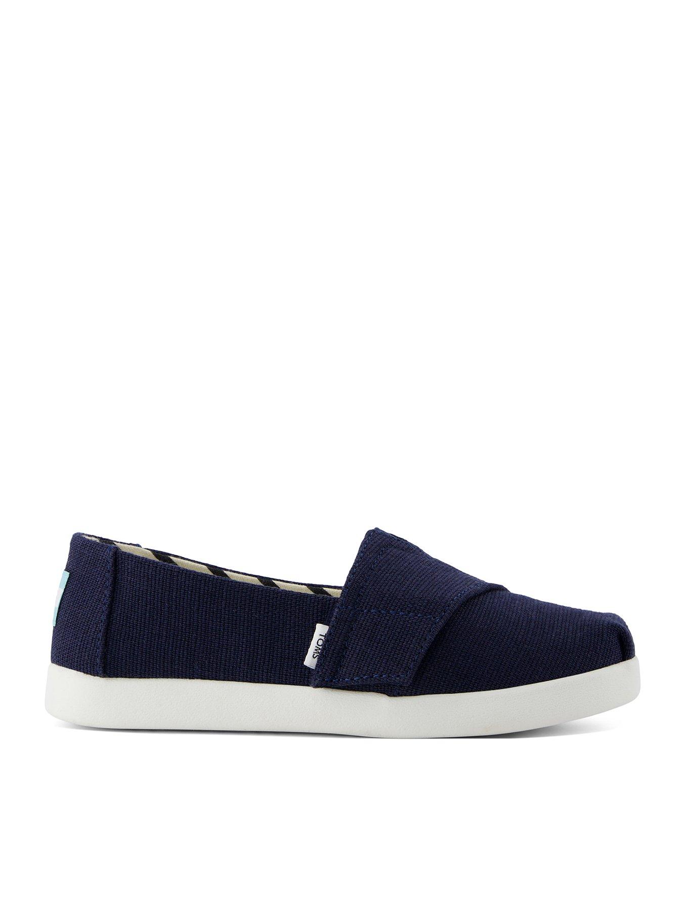 TOMS Youth Alpargata Classic Heritage Espadrille - Navy