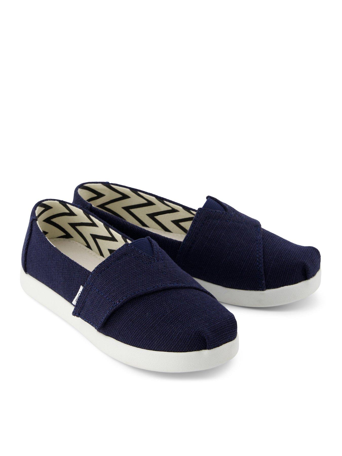  image of toms-youth-alpargata-classic-heritage-espadrille-navy