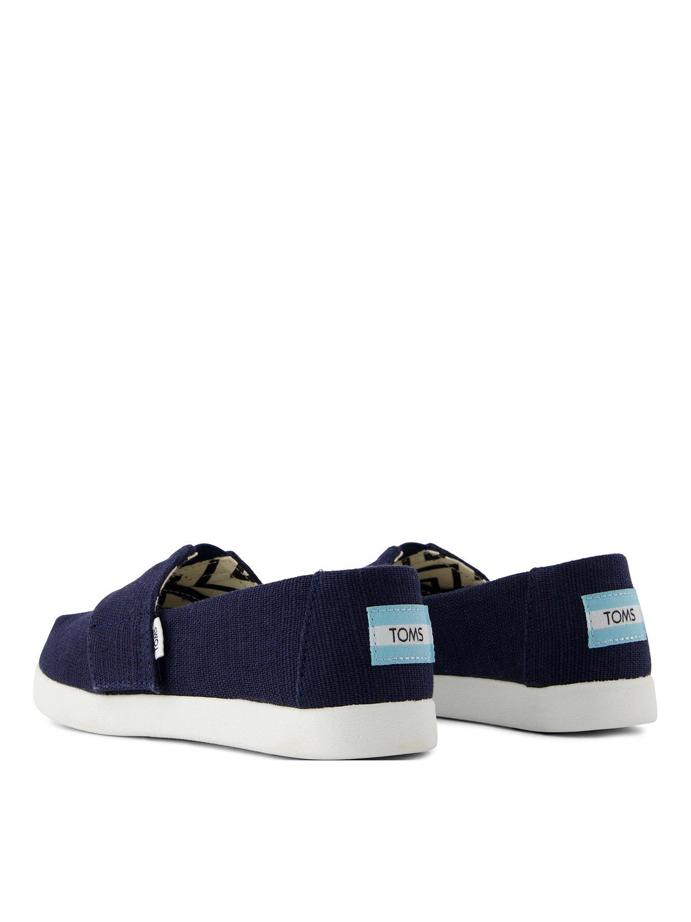  image of toms-youth-alpargata-classic-heritage-espadrille-navy