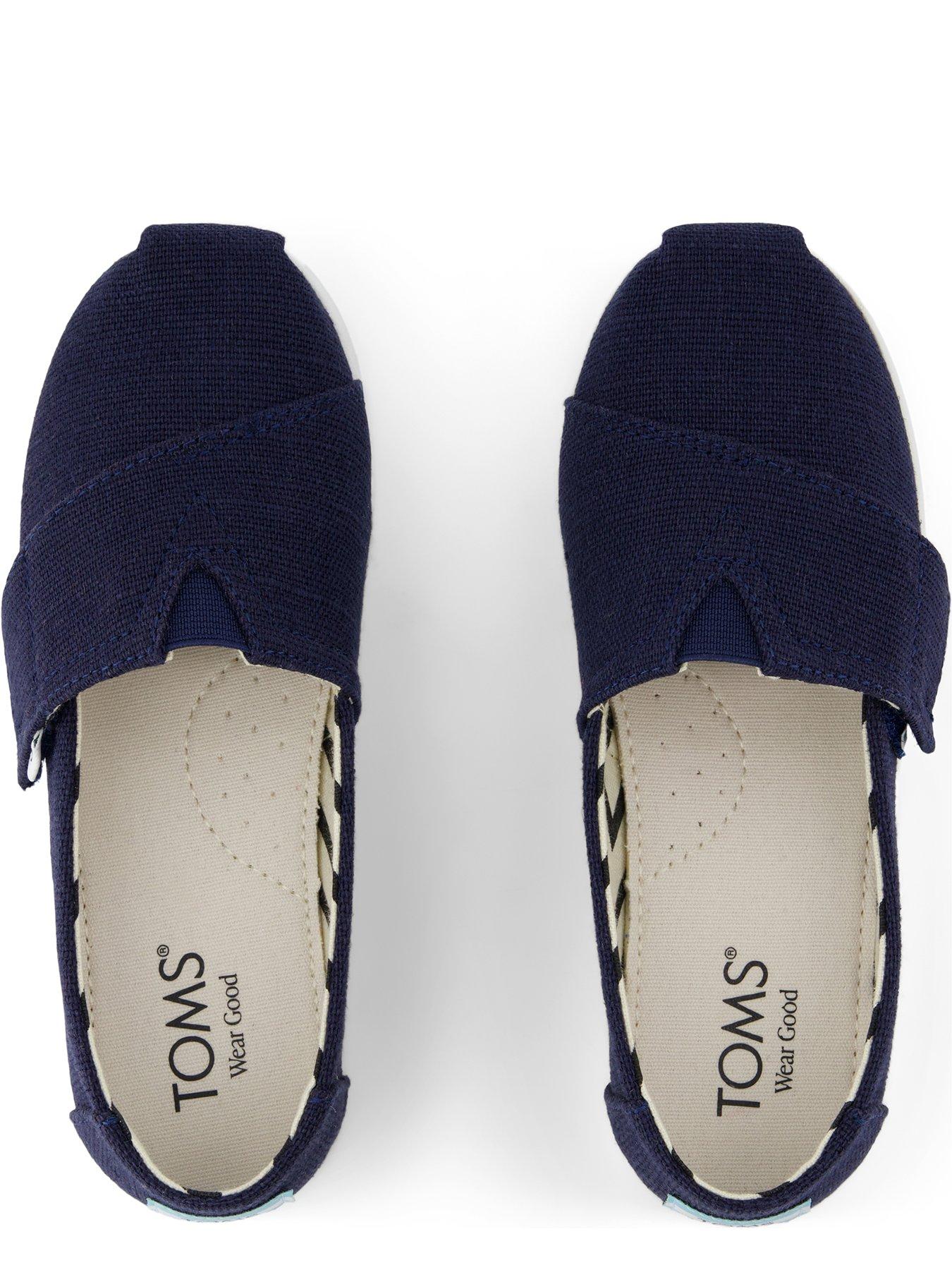  image of toms-youth-alpargata-classic-heritage-espadrille-navy