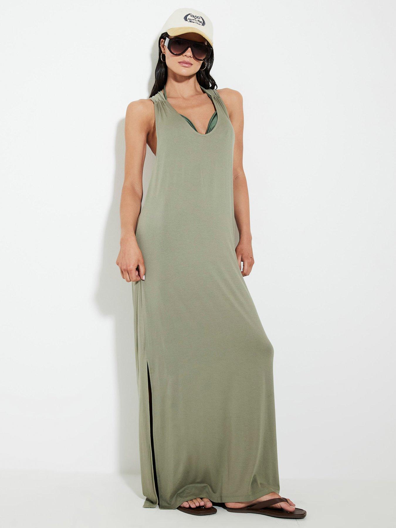 river-island-frill-detail-maxi-dress-green