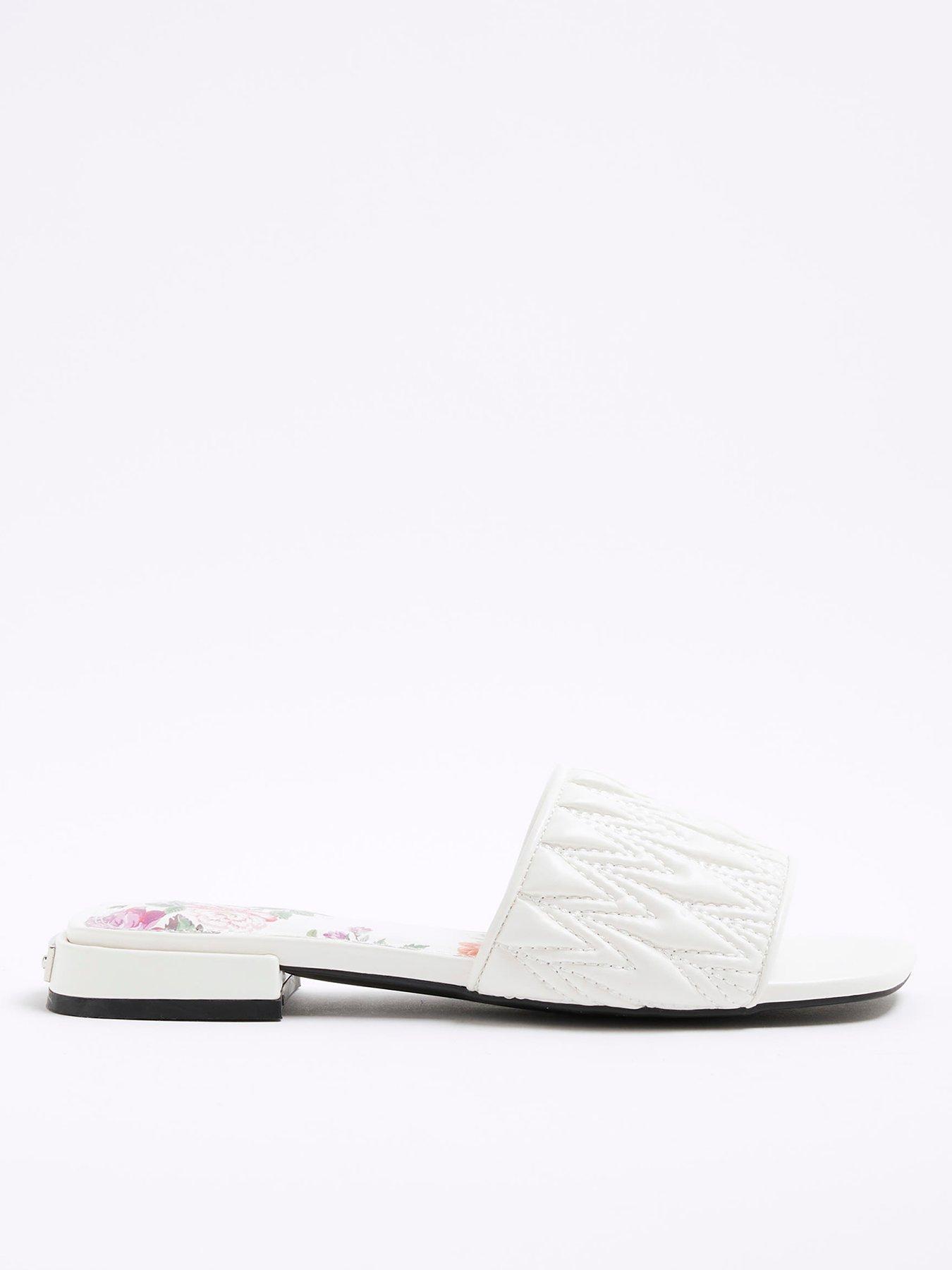 river-island-textured-mule-flat-sandal-white