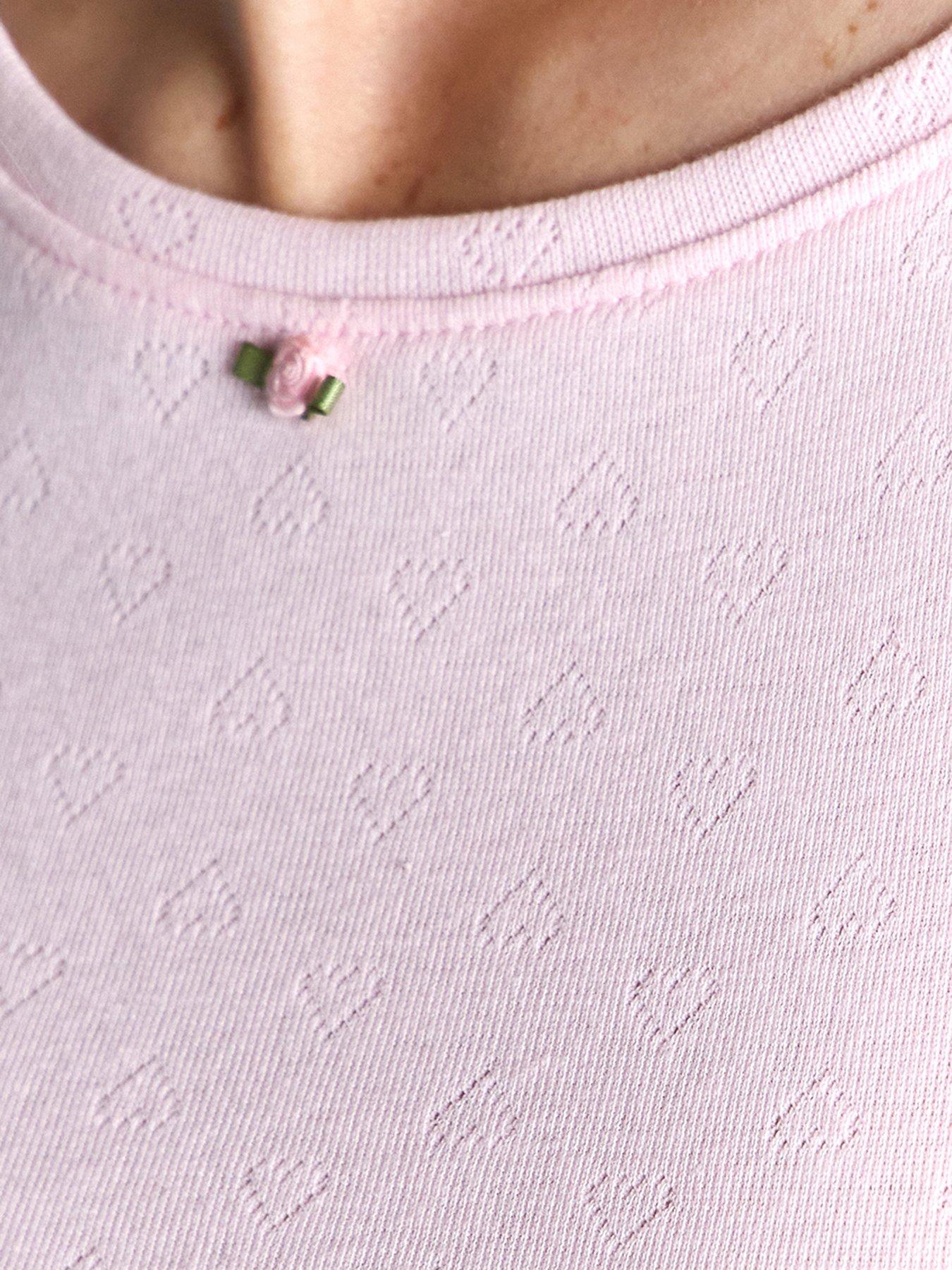  image of boux-avenue-heart-pointelle-tee-amp-short-set-pink