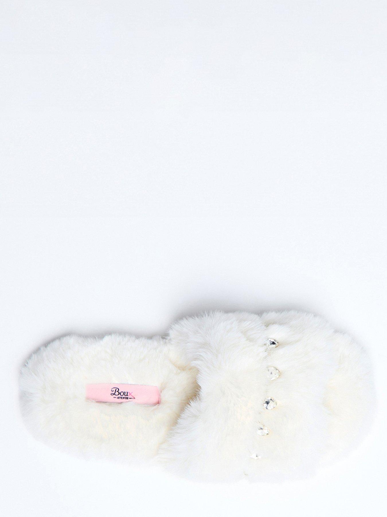  image of boux-avenue-embellished-slider-ivory