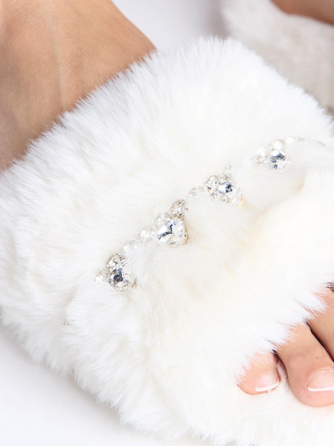  image of boux-avenue-embellished-slider-ivory