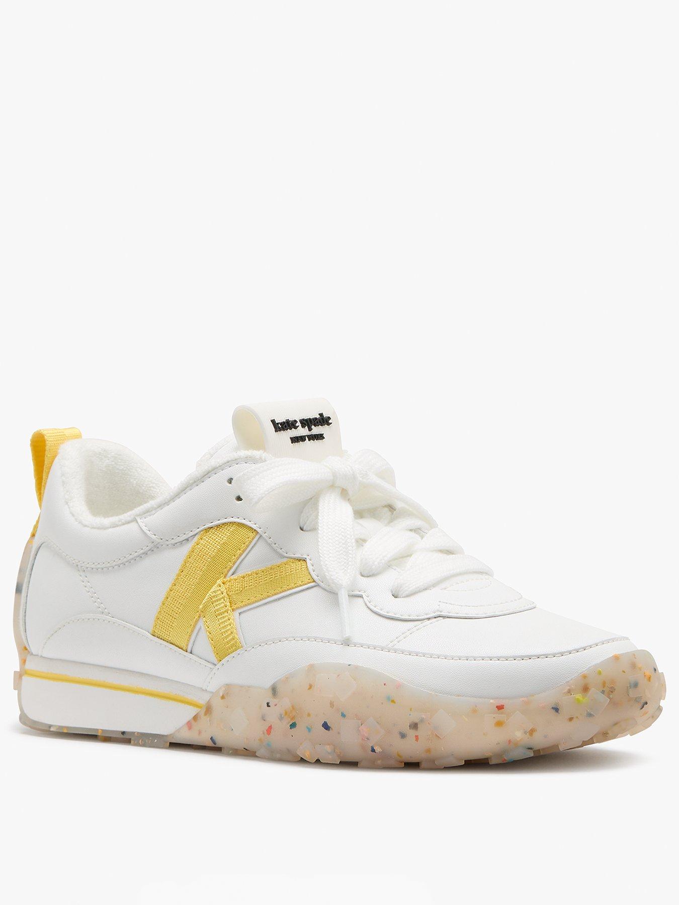 Image 2 of 4 of Kate Spade New York K As In Kate Lace Up Sneaker - White