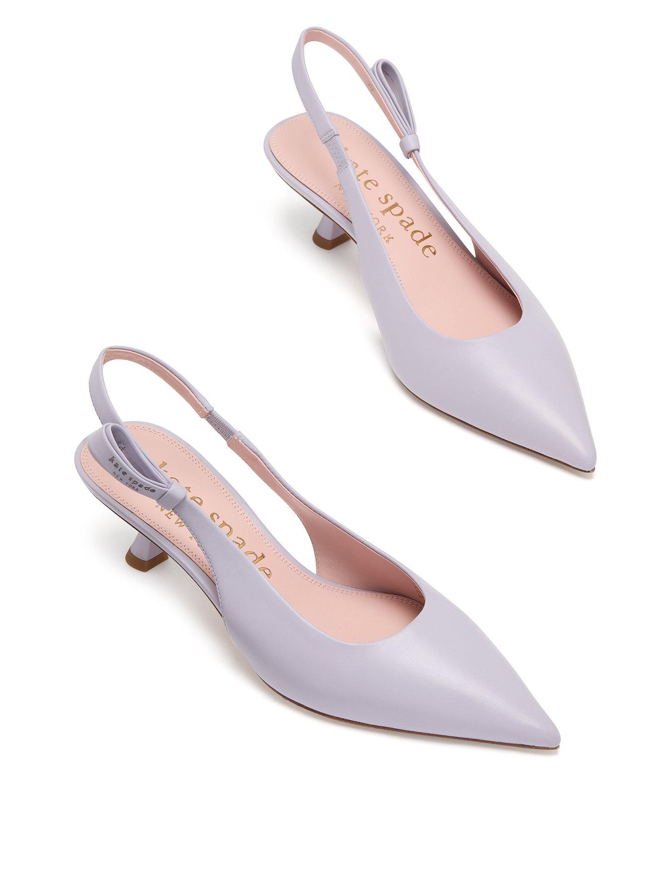 Image 1 of 4 of Kate Spade New York Riley Slingback Kitten Heel - Light Purple