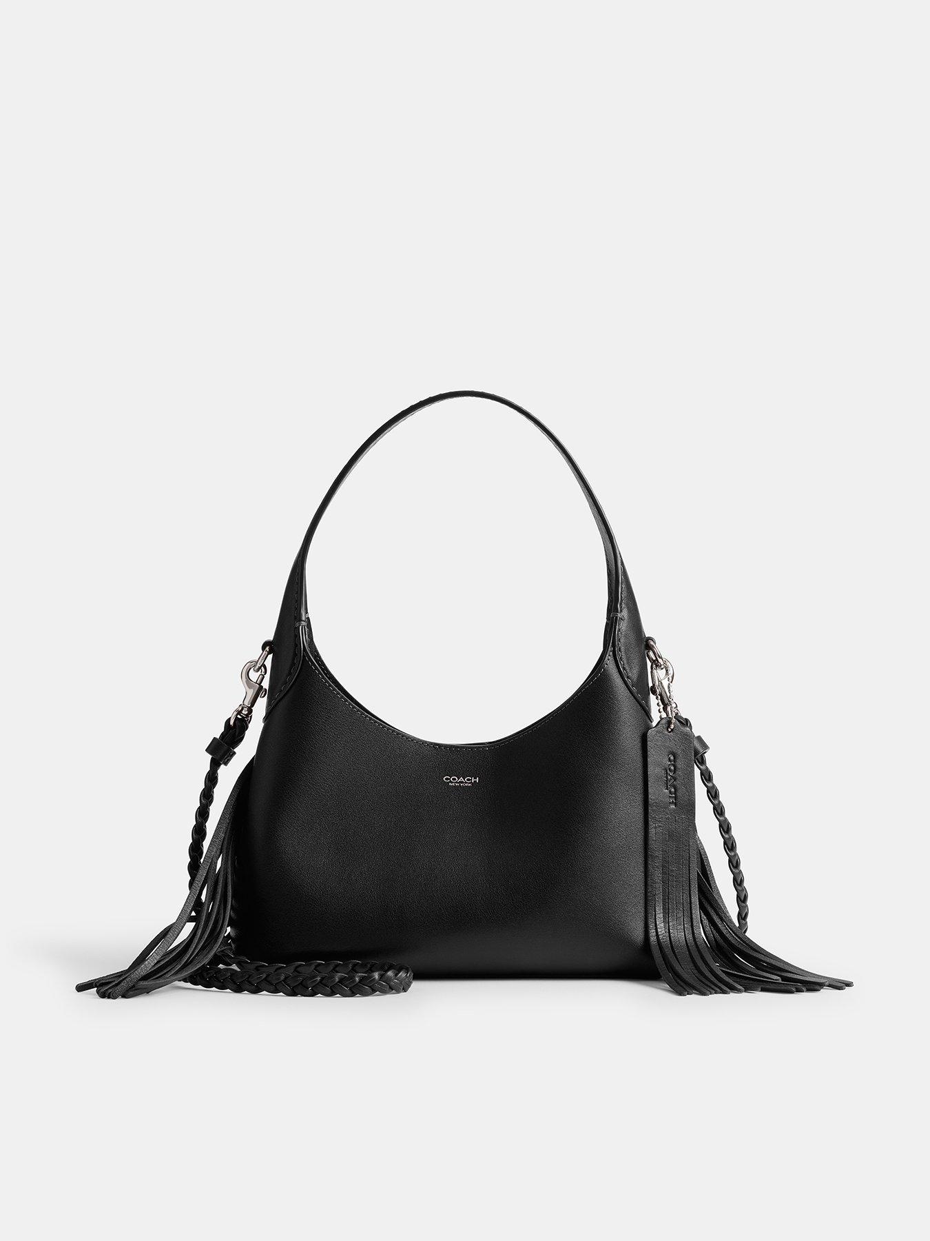 Image 1 of 5 of COACH Brooklyn Shoulder Bag 23 With Fringe Detailing