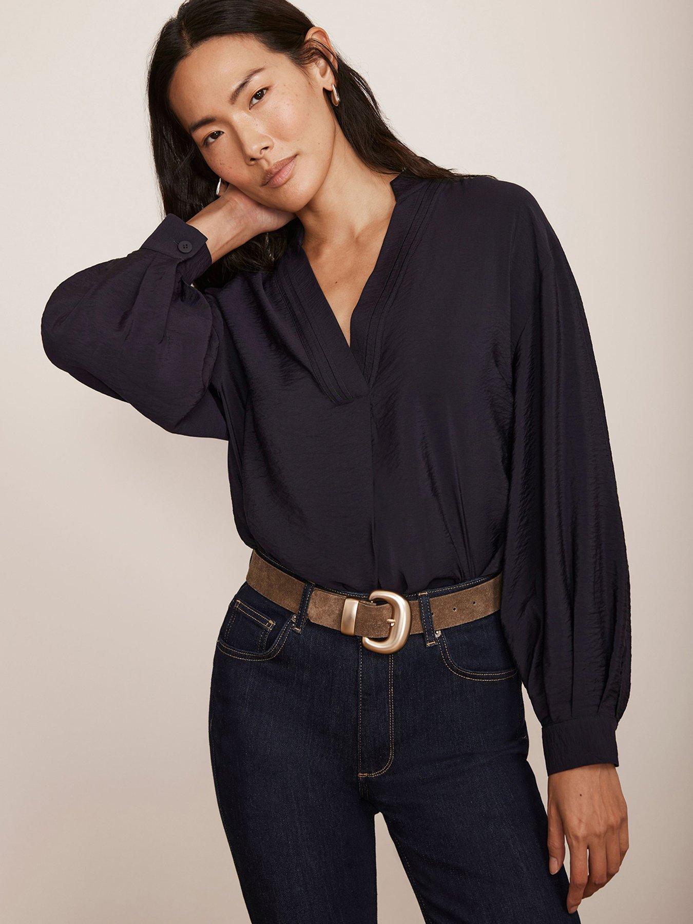 mint-velvet-long-sleeve-blouse-navy