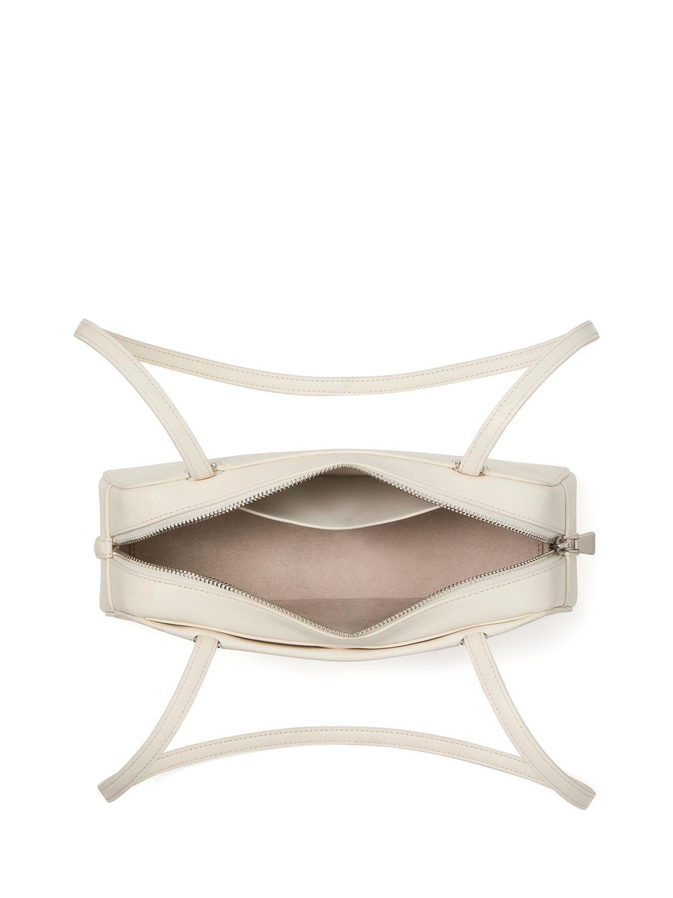 Image 4 of 4 of Kate Spade New York Grace Fine Grain Leather East-West Shoulder Bag - Cream