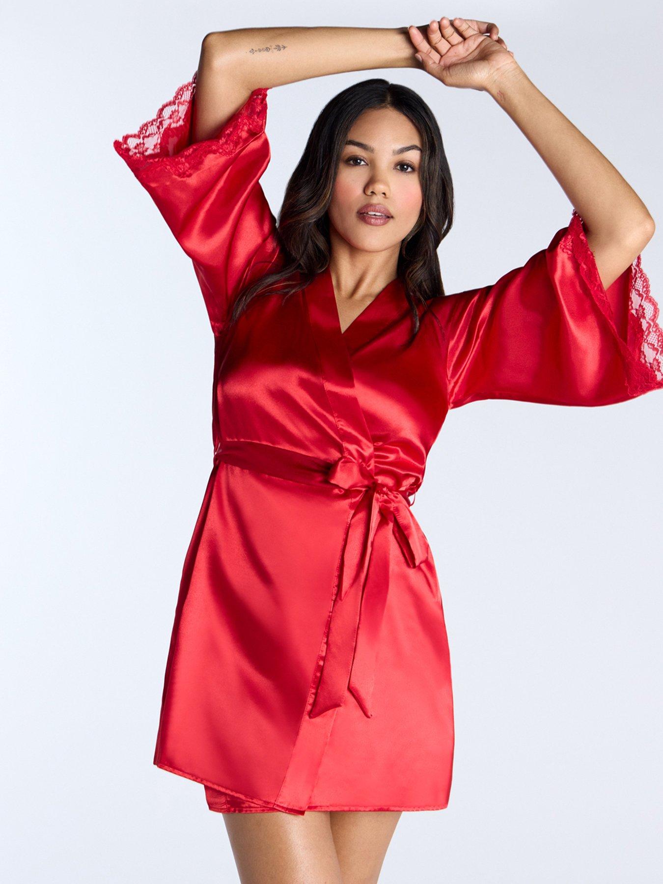  image of boux-avenue-amelia-robe-dark-red