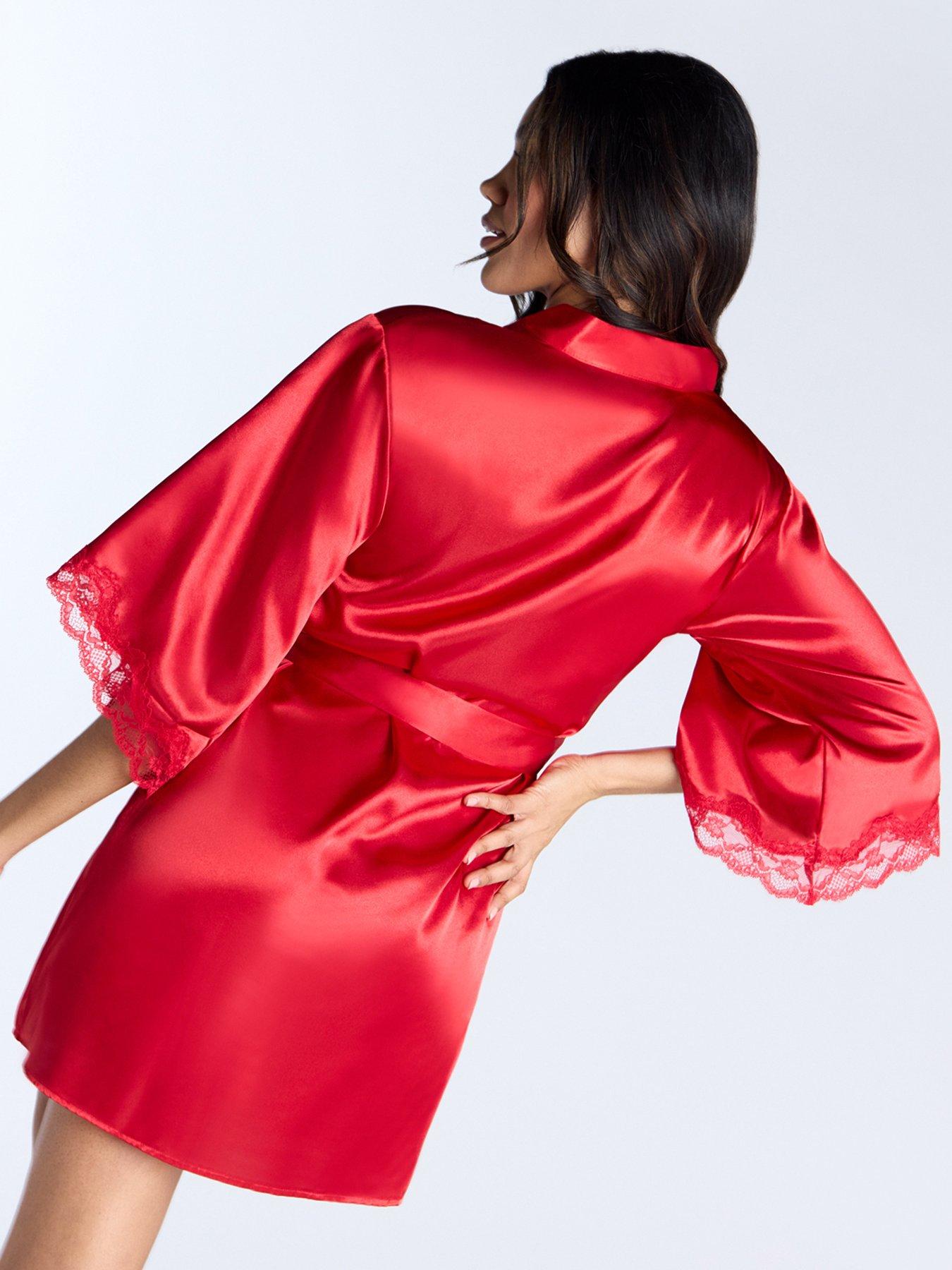  image of boux-avenue-amelia-robe-dark-red