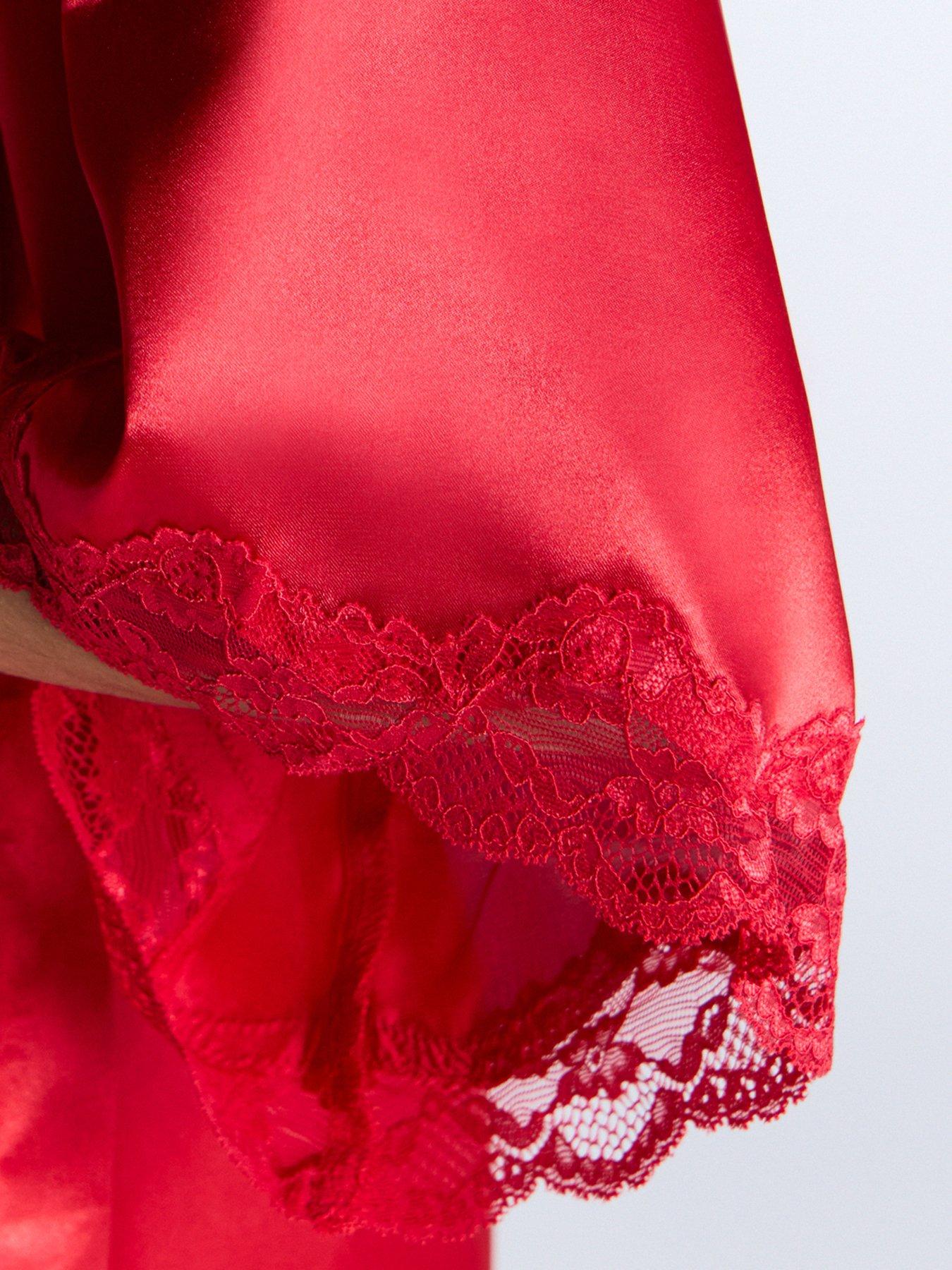  image of boux-avenue-amelia-robe-dark-red