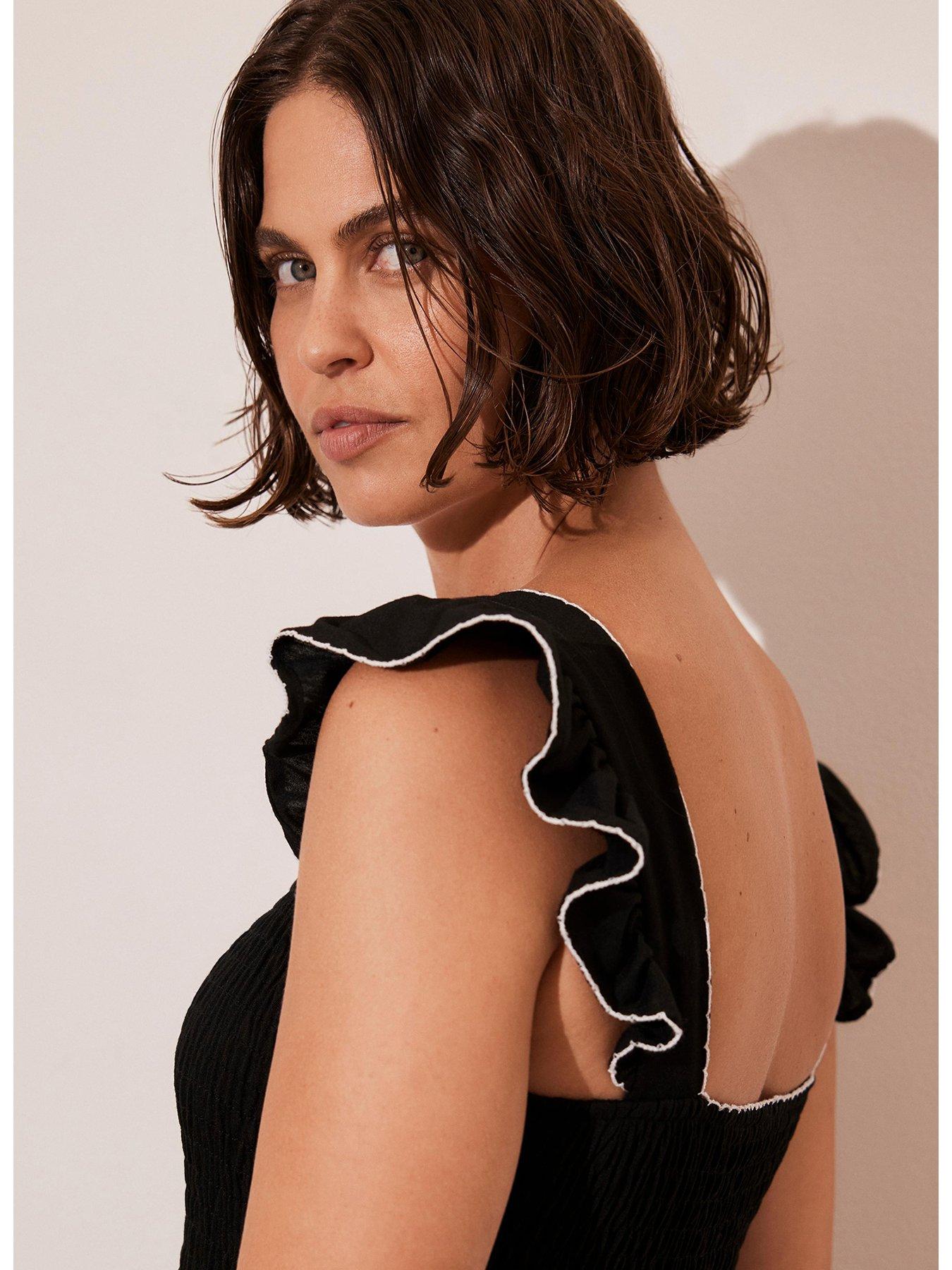  image of mint-velvet-wide-leg-jersey-jumpsuit