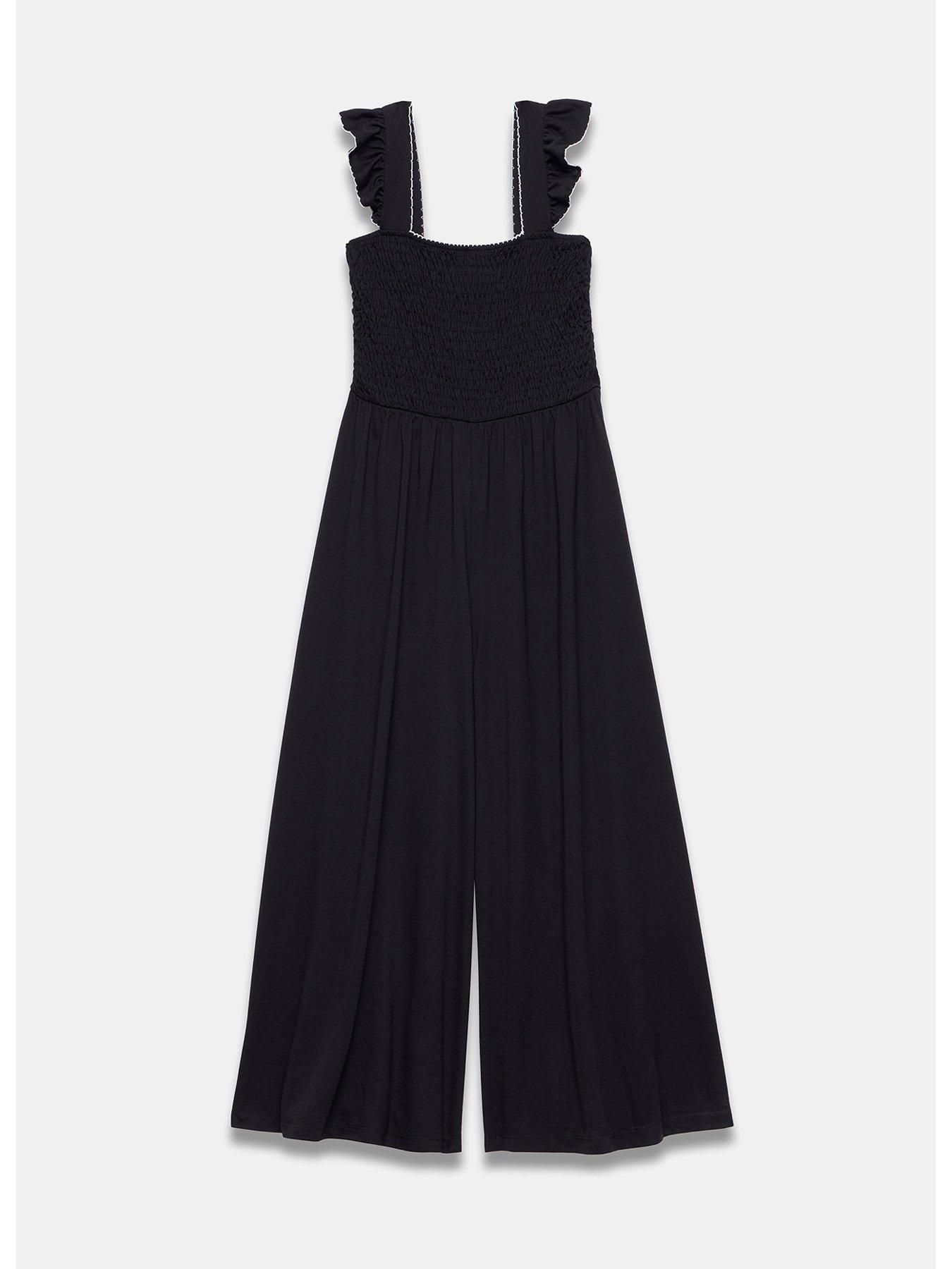  image of mint-velvet-wide-leg-jersey-jumpsuit